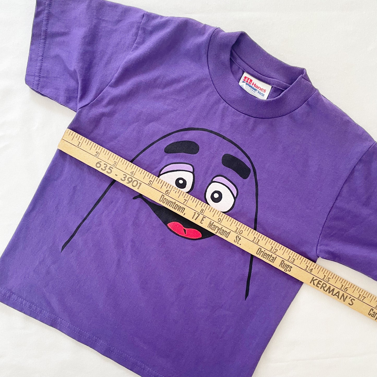 McDonald’s Grimace Graphic Tee • 6/8y - Yellow Clover Vintage Kids Clothes