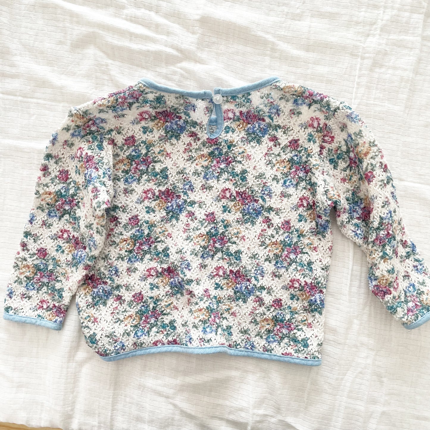 Woven Floral Long Sleeve Top - Yellow Clover Vintage Kids Clothes
