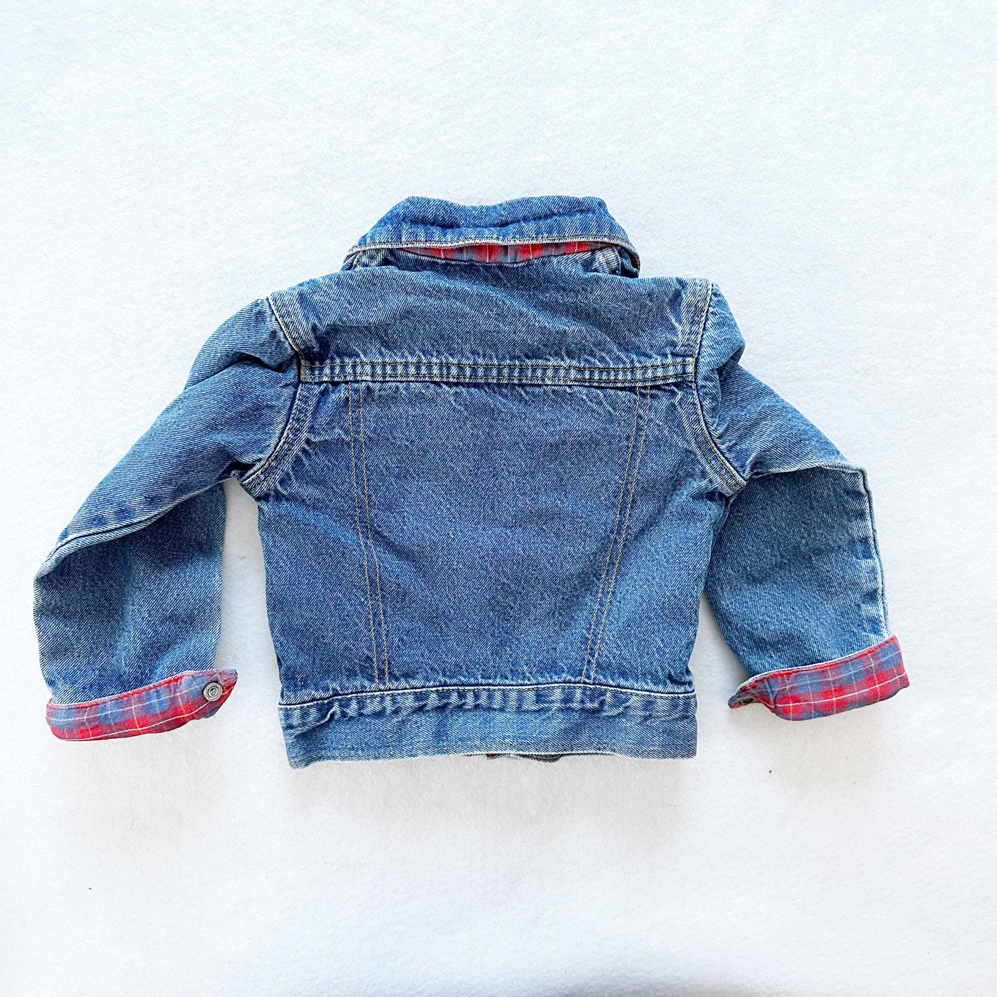 OshKosh Lined Denim Jacket - Yellow Clover Vintage Kids Clothes