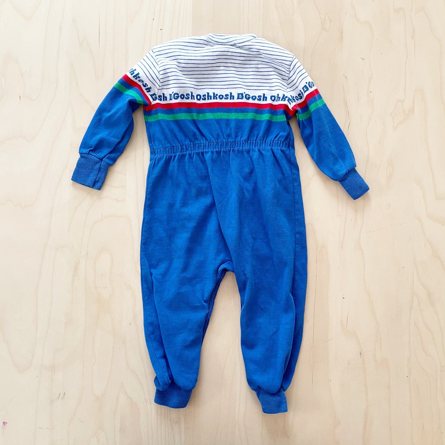 Vintage OshKosh Colorblock Striped Romper