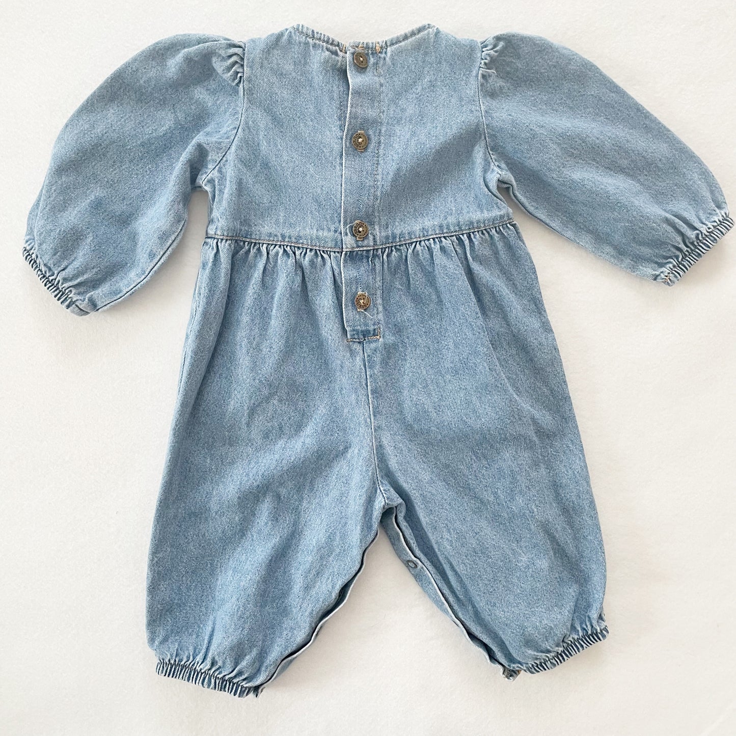 Guess Bow Romper • 9m - Yellow Clover Vintage Kids Clothes