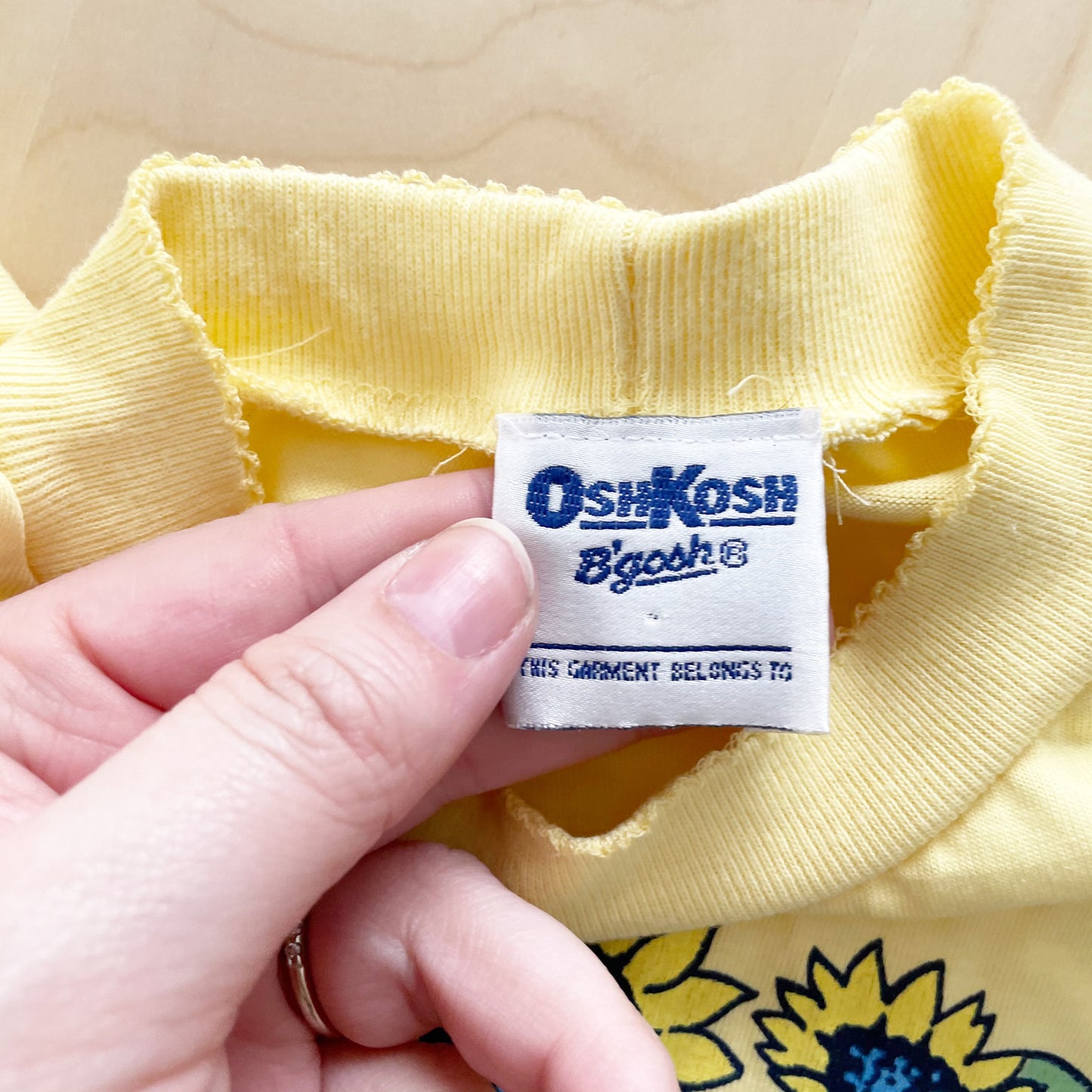 OshKosh Sunflower Set - Yellow Clover Vintage Kids Clothes
