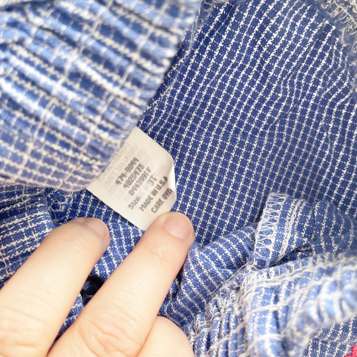 OshKosh Blue Checked Vest + Outfit Set