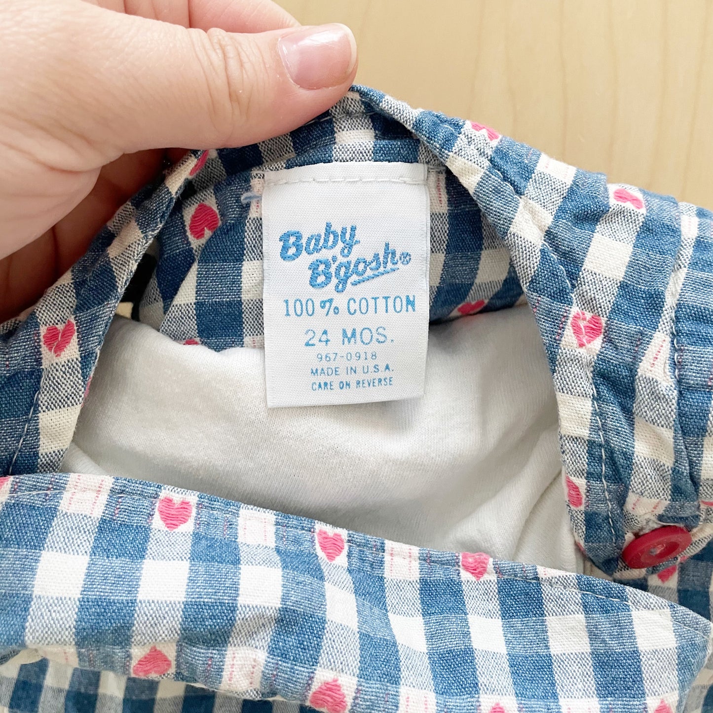 Baby B’gosh Heart Woven Gingham Dress Set