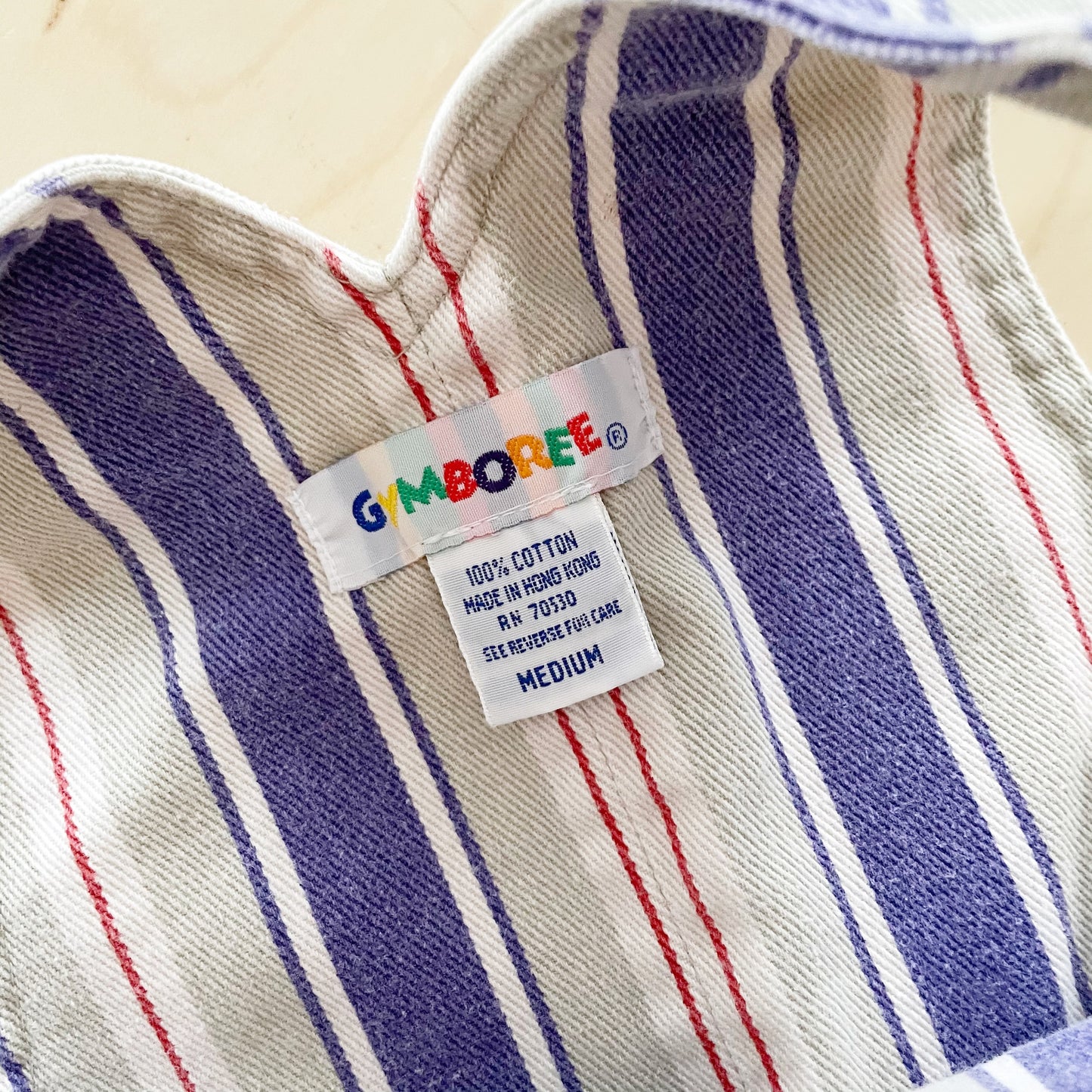 Gymboree Striped Reptile Patch Overalls - Yellow Clover Vintage Kids Clothes
