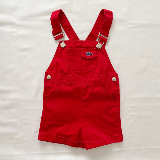 Vintage Izod Lacoste Red Baby Shortalls