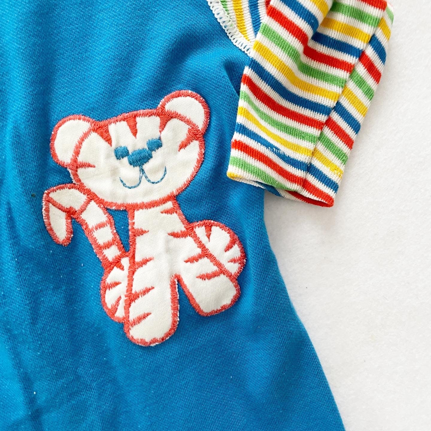Carter’s Tiger Striped Jumpsuit - Yellow Clover Vintage Kids Clothes