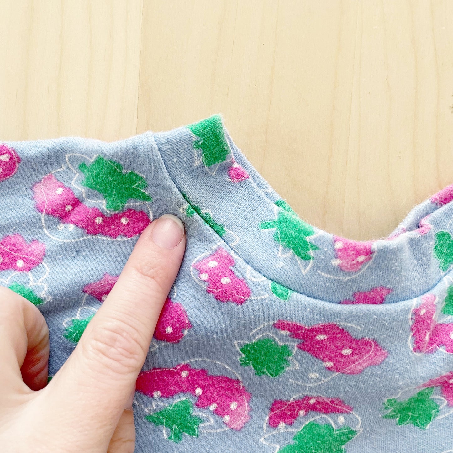 OshKosh Strawberry Peplum Tee - Yellow Clover Vintage Kids Clothes