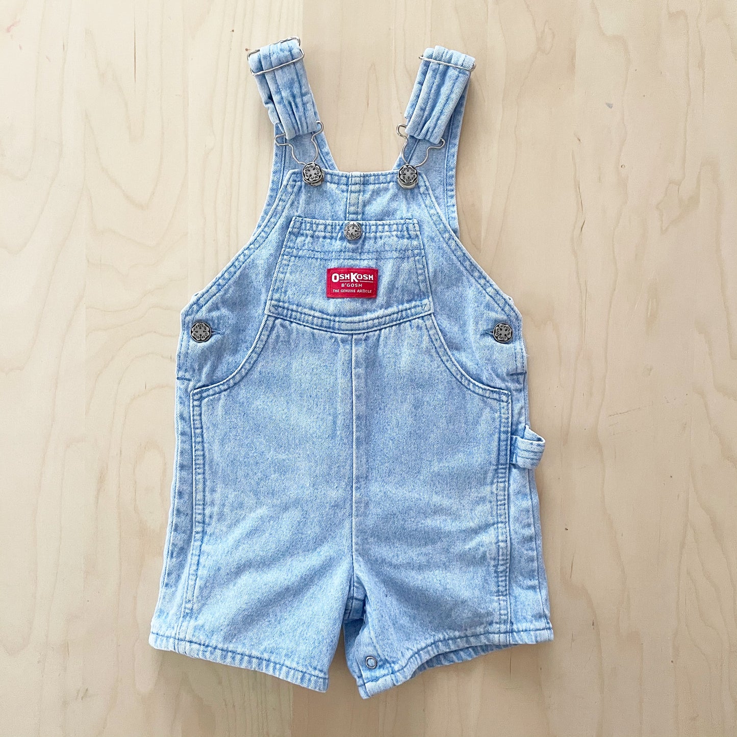OshKosh Light Wash Denim Shortalls