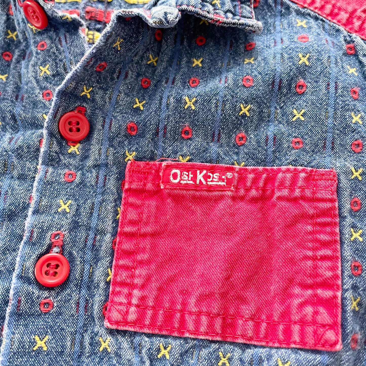 OshKosh XO Jumpsuit - Yellow Clover Vintage Kids Clothes
