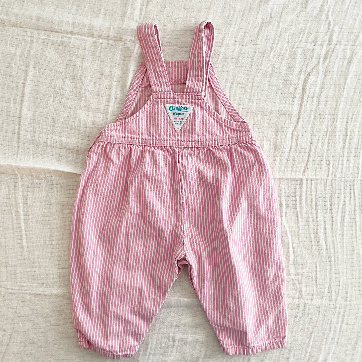 OshKosh Pink Hickory Bubble Overalls