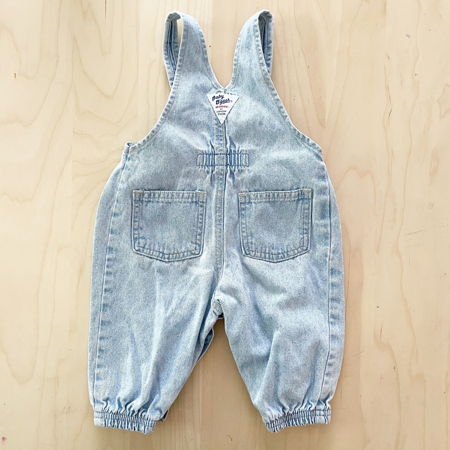 Baby B’gosh Light Wash Denim Bubble Overalls