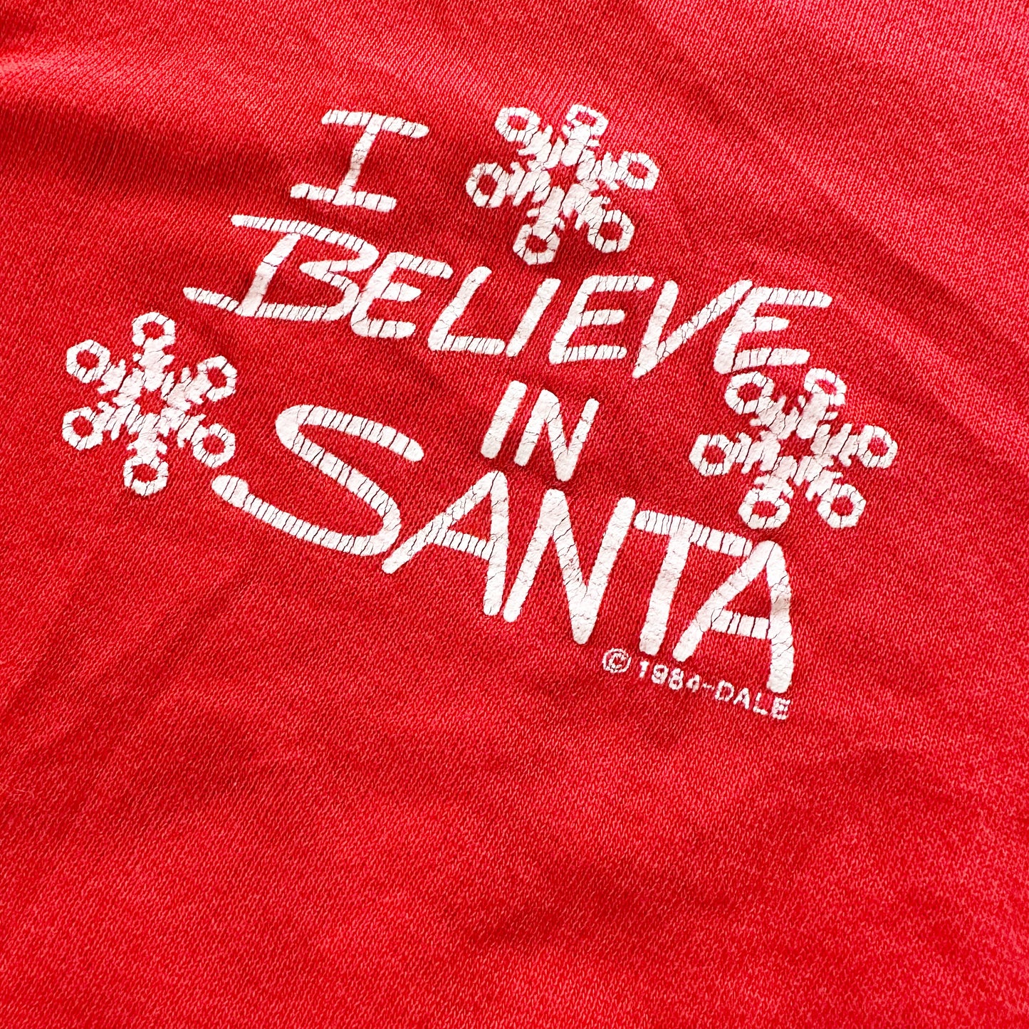 Vintage I Believe In Santa Crewneck: 5T - Yellow Clover Vintage Kids Clothes