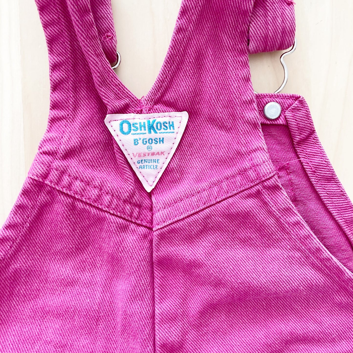 OshKosh Scoop Cut Shortalls - Yellow Clover Vintage Kids Clothes