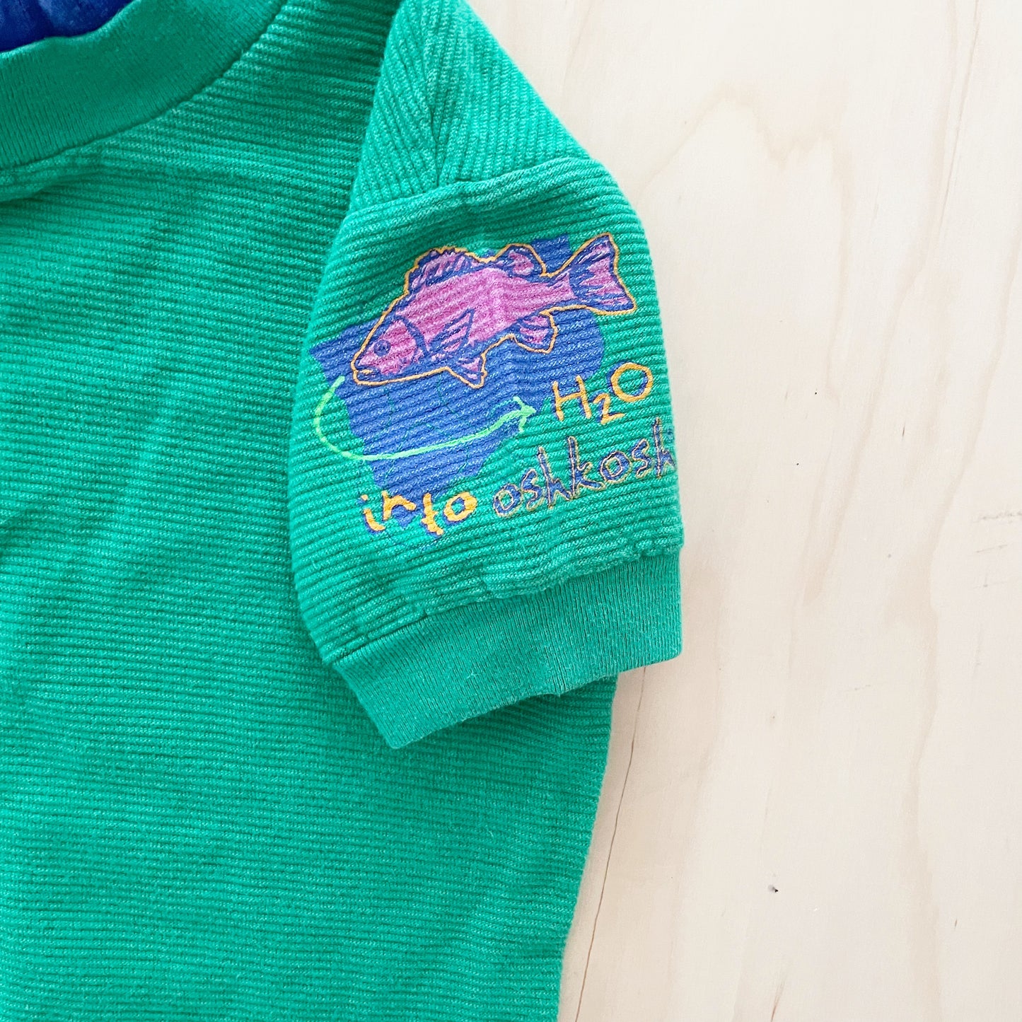 OshKosh H20 Fish Tee - Yellow Clover Vintage Kids Clothes