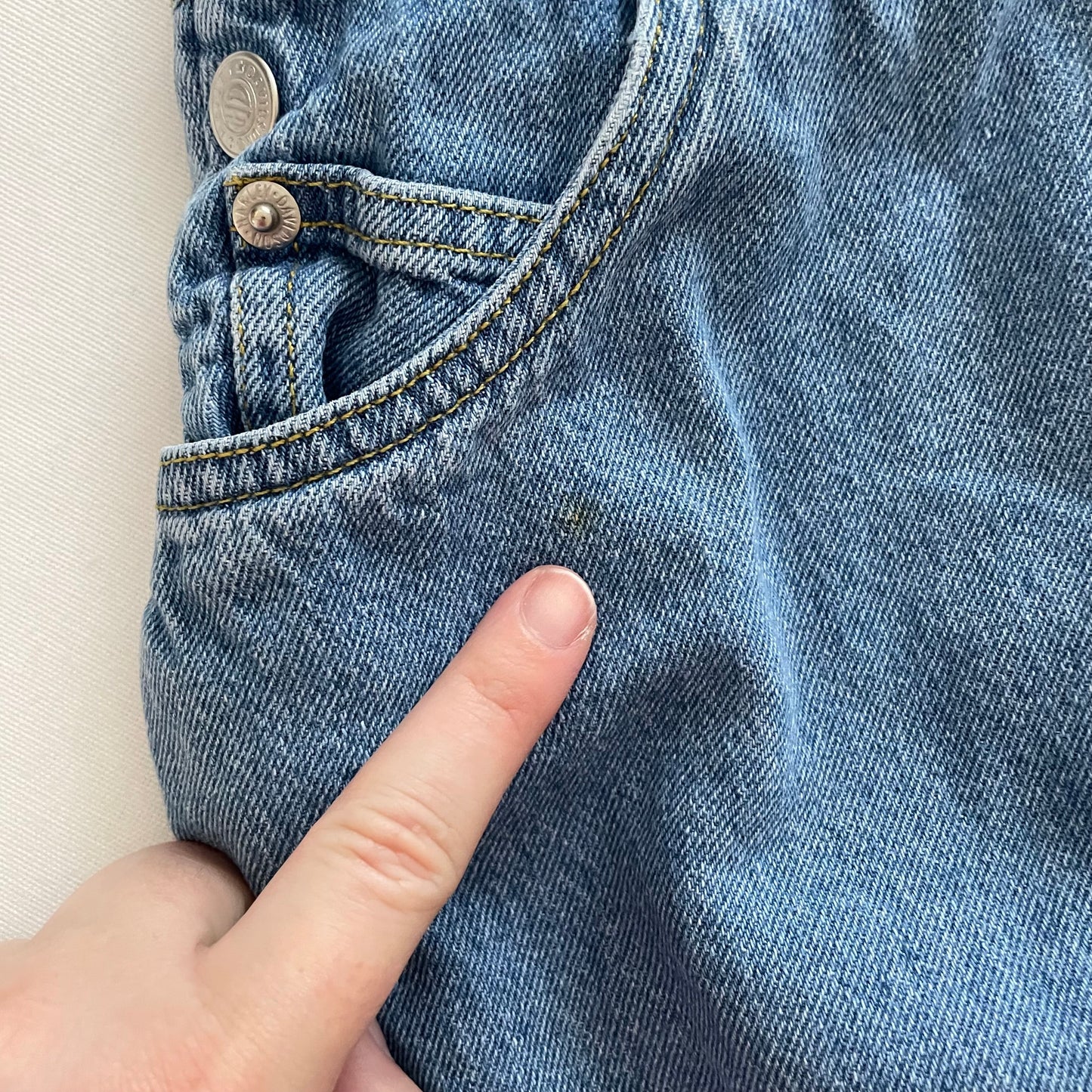 Harley-Davidson Denim Overalls • 3T (?) - Yellow Clover Vintage Kids Clothes