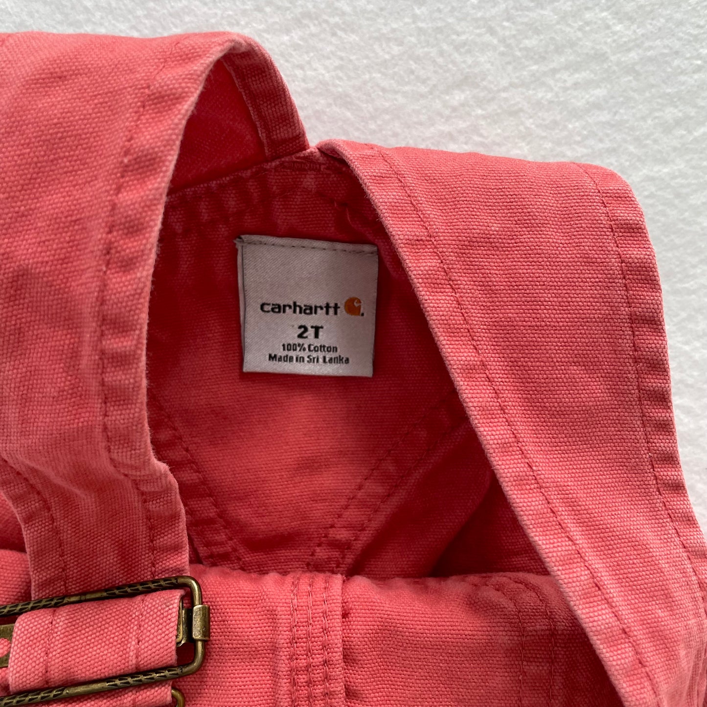 Carhartt Salmon Overalls • 2T - Yellow Clover Vintage Kids Clothes