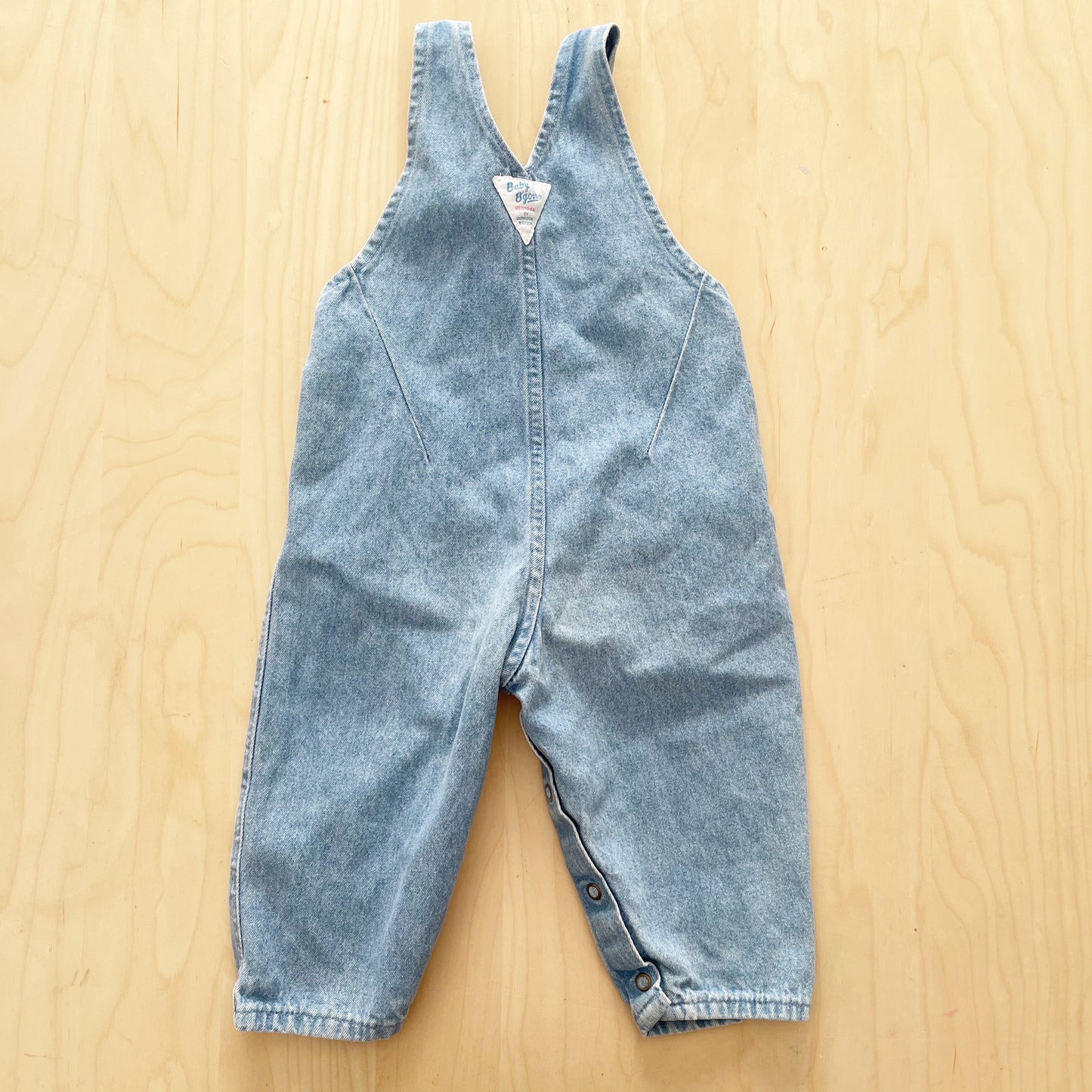 Vintage Baby B’gosh Lighter Wash Overalls - Yellow Clover Vintage Kids Clothes