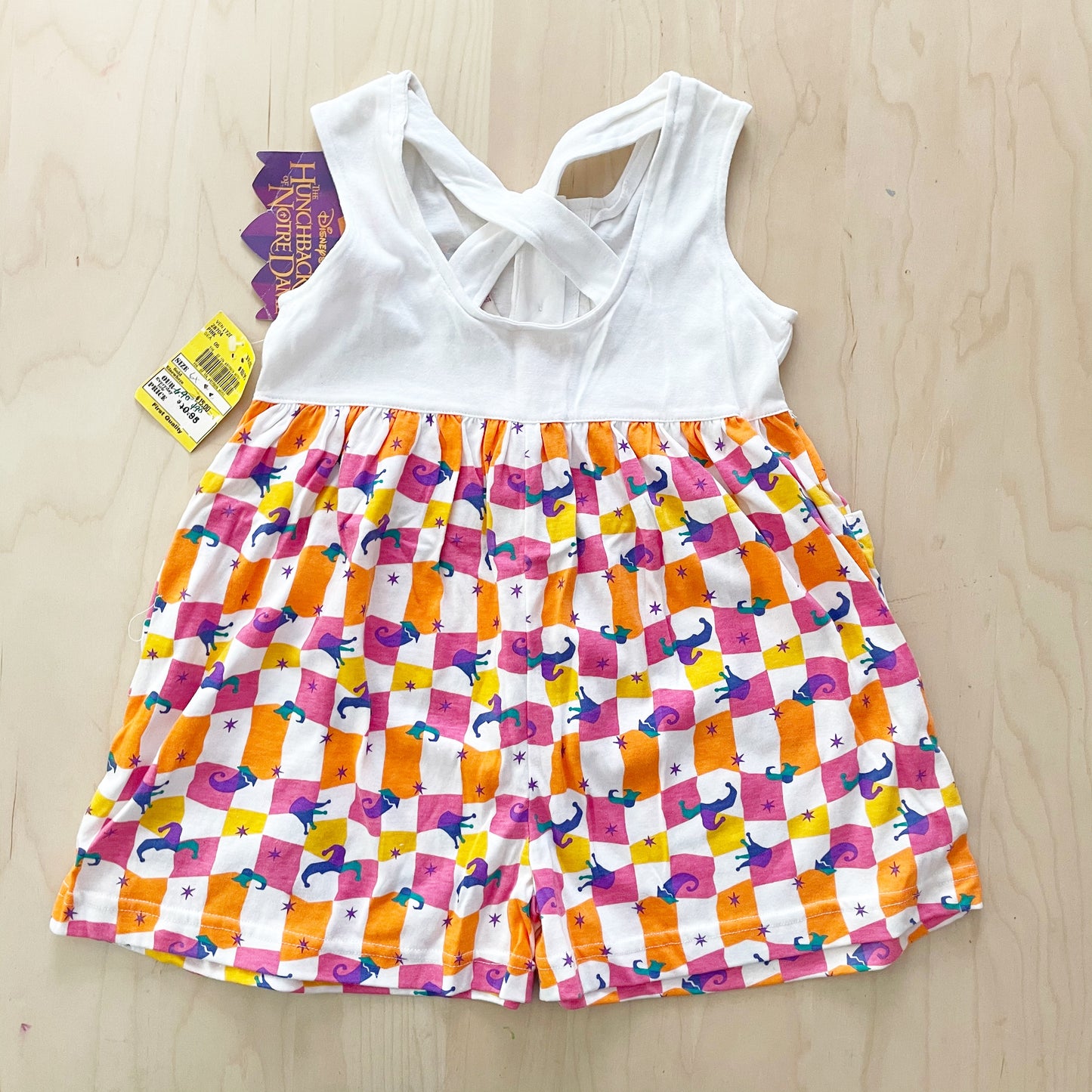 Deadstock Esmerelda Romper - Yellow Clover Vintage Kids Clothes