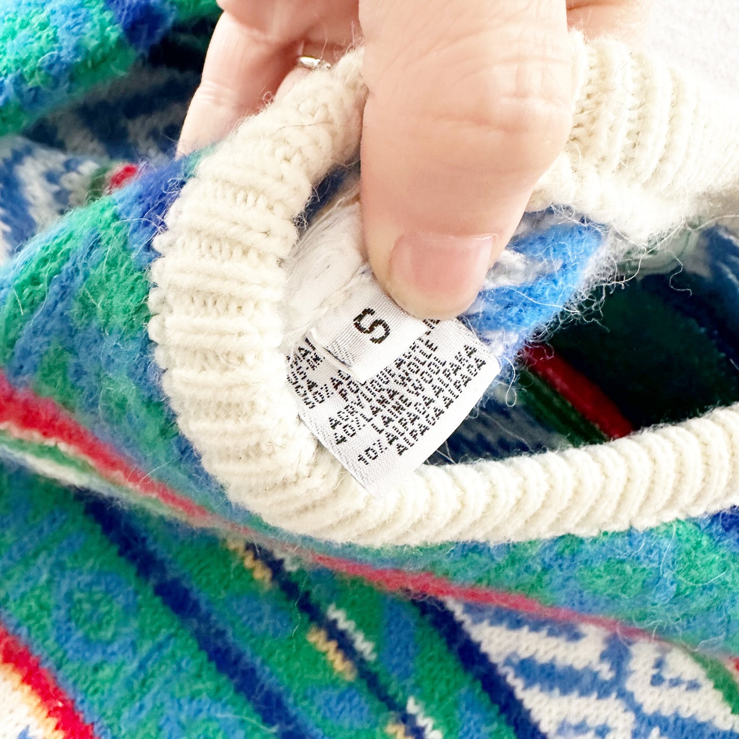 Benetton Wool Blend Sweater - Yellow Clover Vintage Kids Clothes