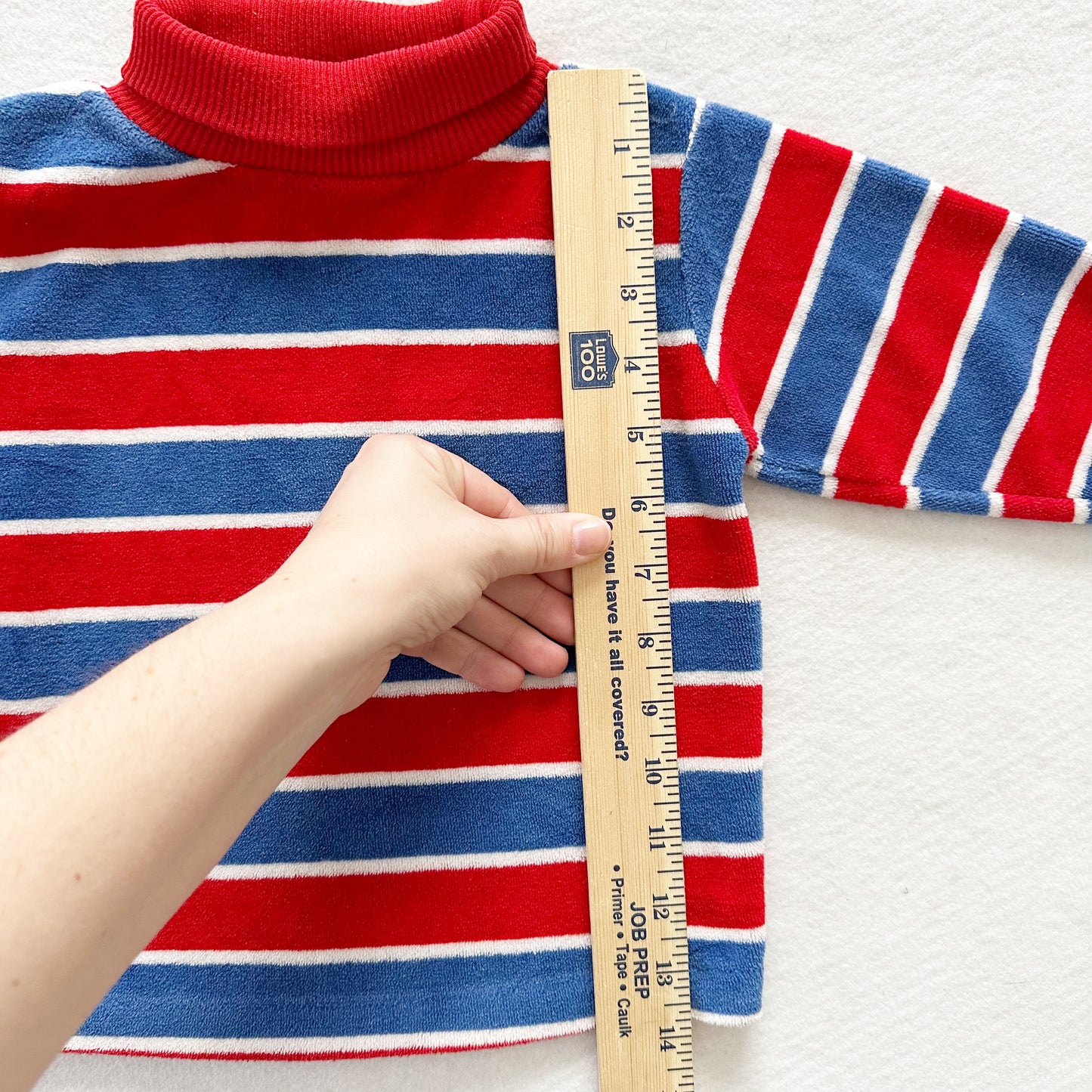 Healthtex Velour Striped Top - Yellow Clover Vintage Kids Clothes