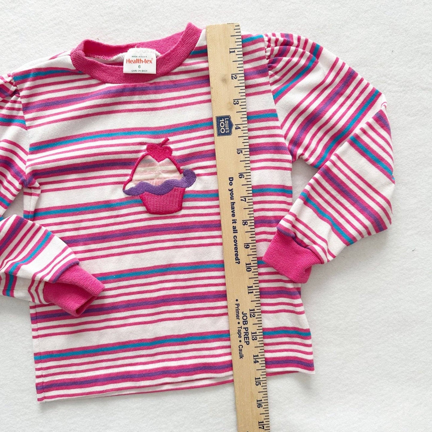 Healthtex Cupcake Striped Top - Yellow Clover Vintage Kids Clothes