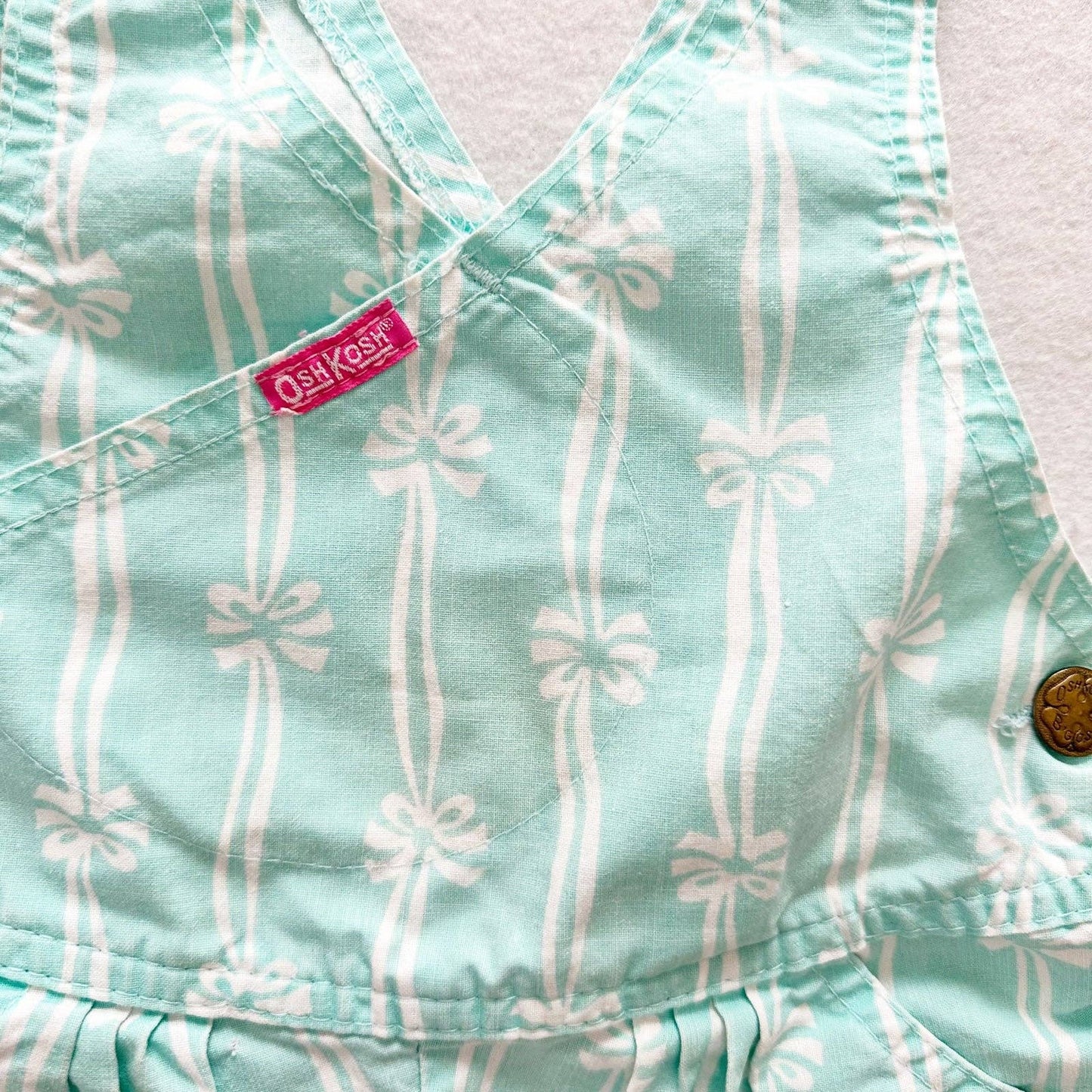 OshKosh Ribbon Bow Crossfront Shortalls