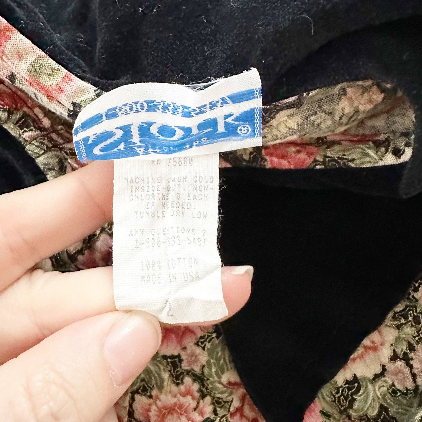 After the Stork Floral Velvet Dress