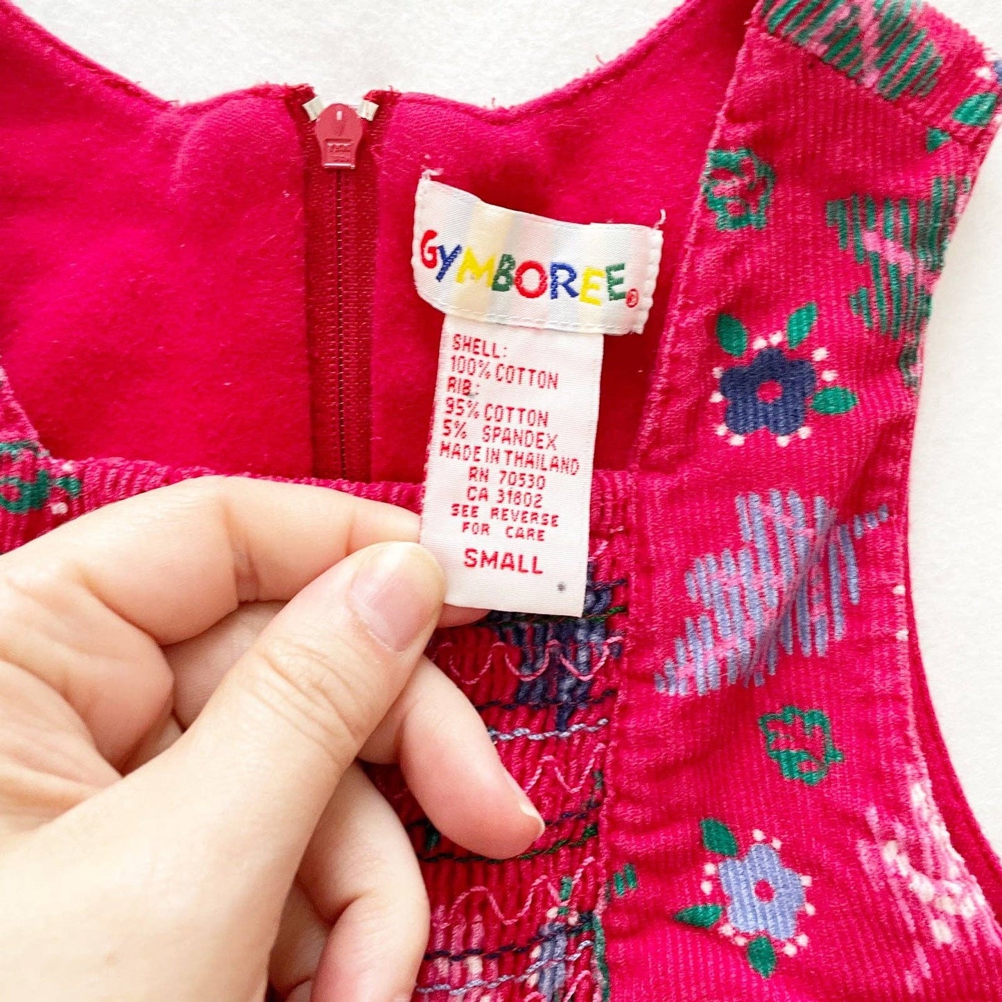 Vintage Gymboree Leaf Print Girls Romper
