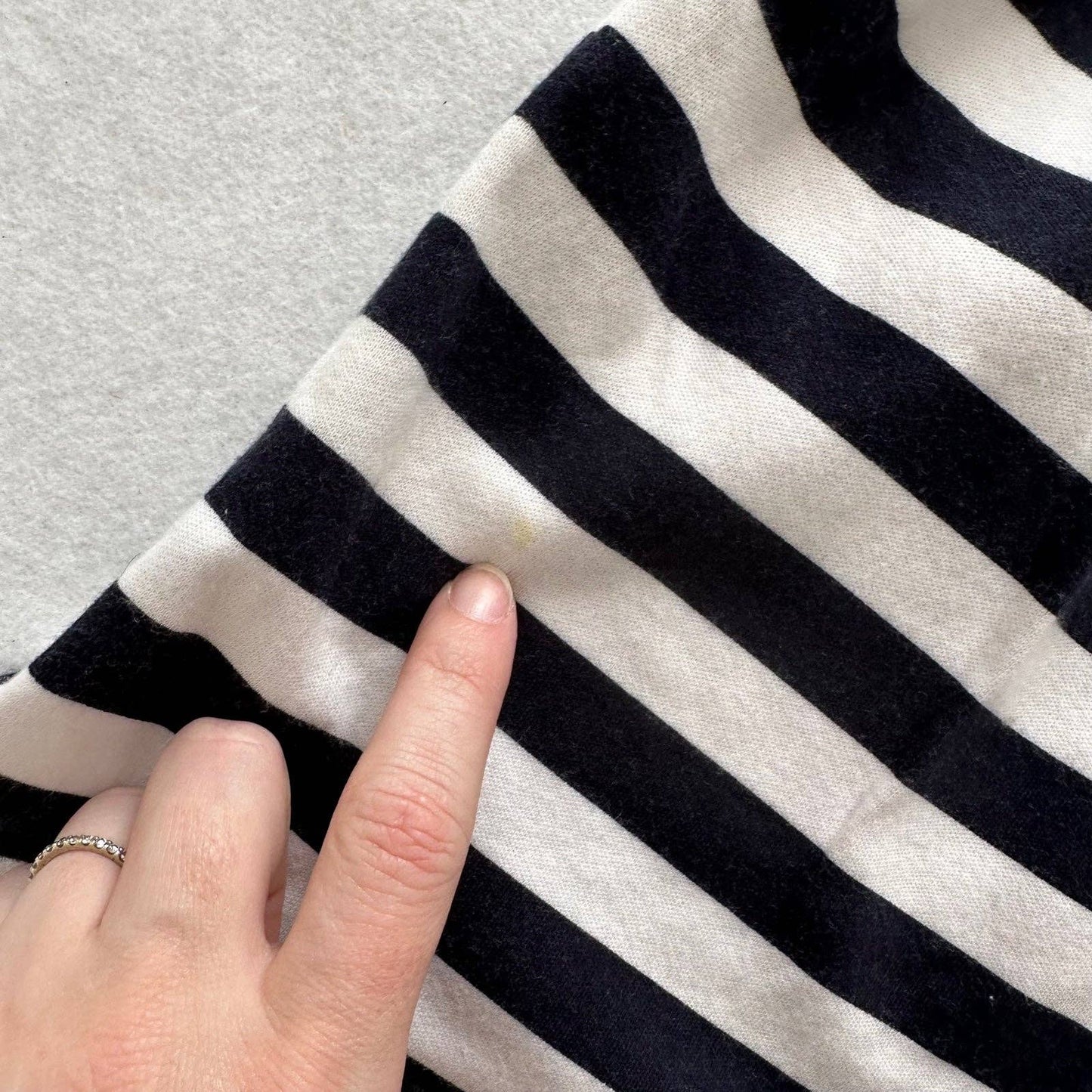 Nautical Striped Jersey Dress - Yellow Clover Vintage Kids Clothes