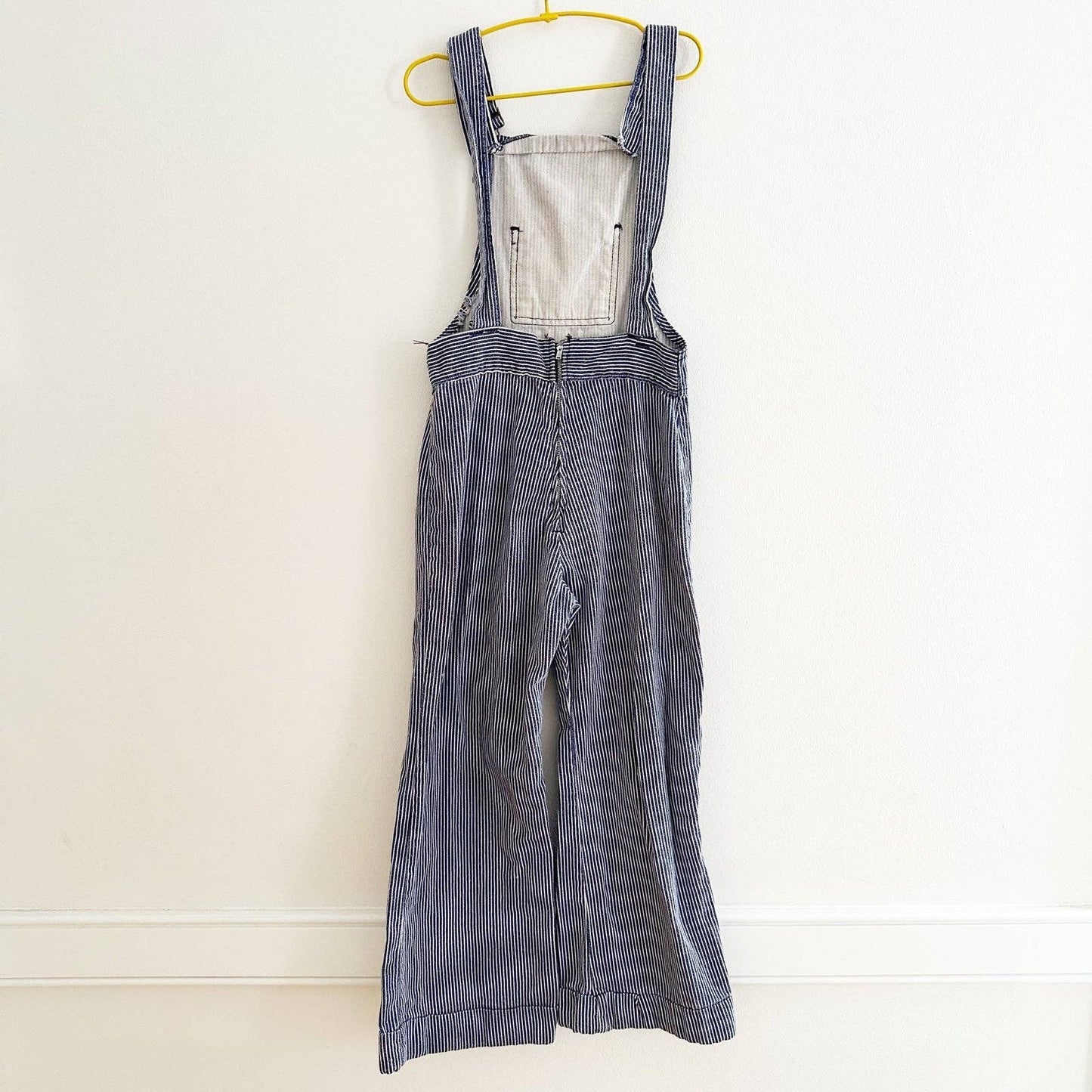 70s Handmade Big Kids Overalls - Yellow Clover Vintage Kids Clothes