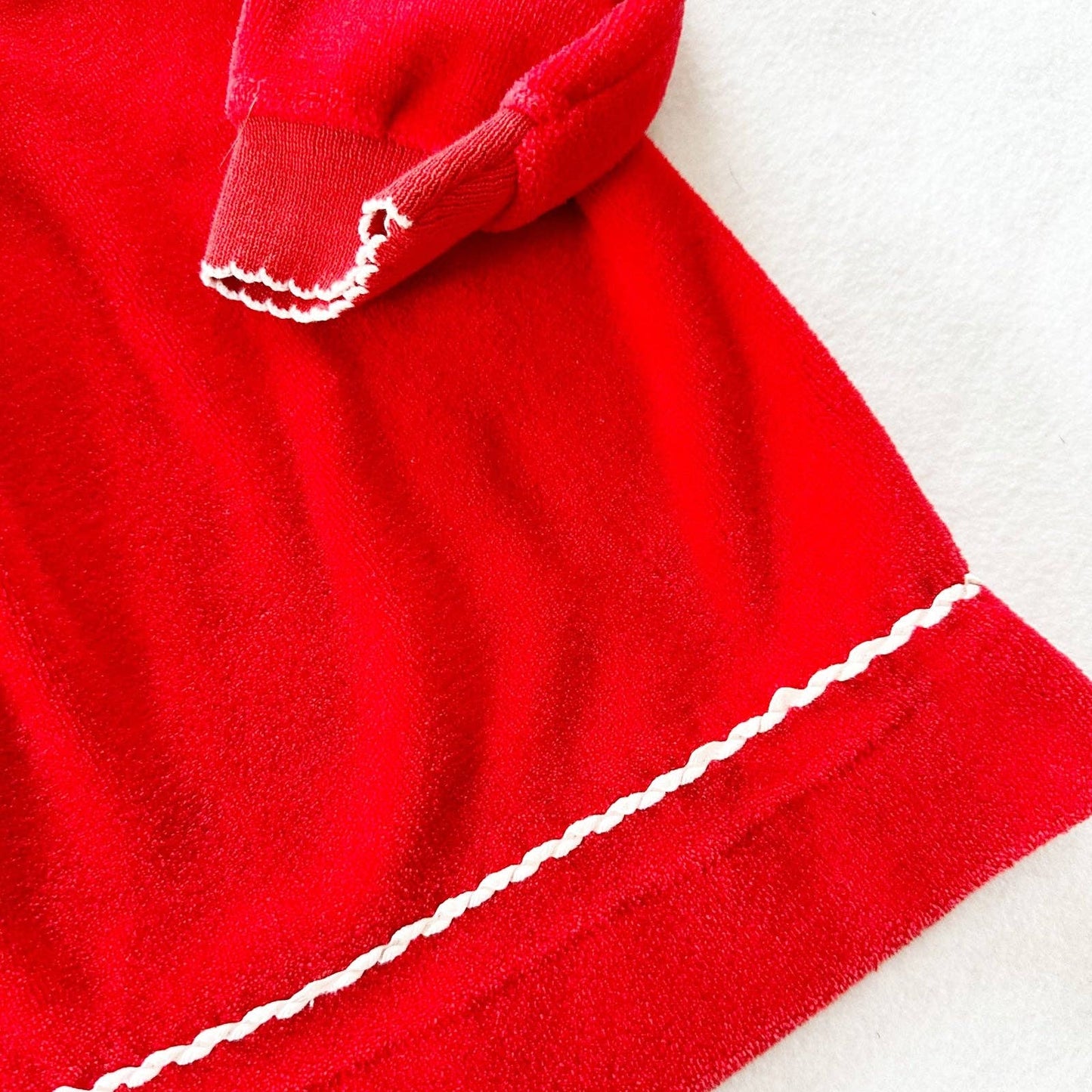 Healthtex Red Velour Turtleneck Dress