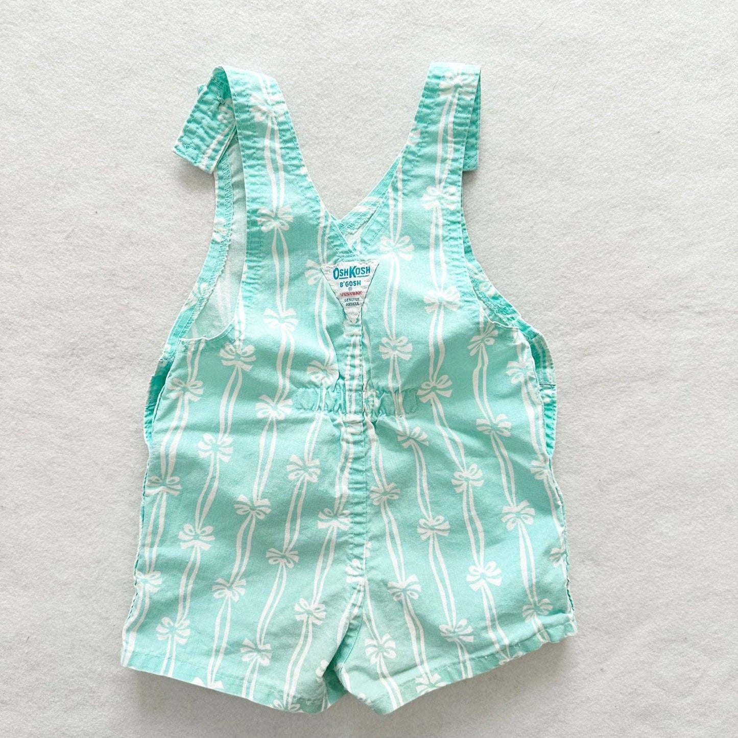 OshKosh Ribbon Bow Crossfront Shortalls