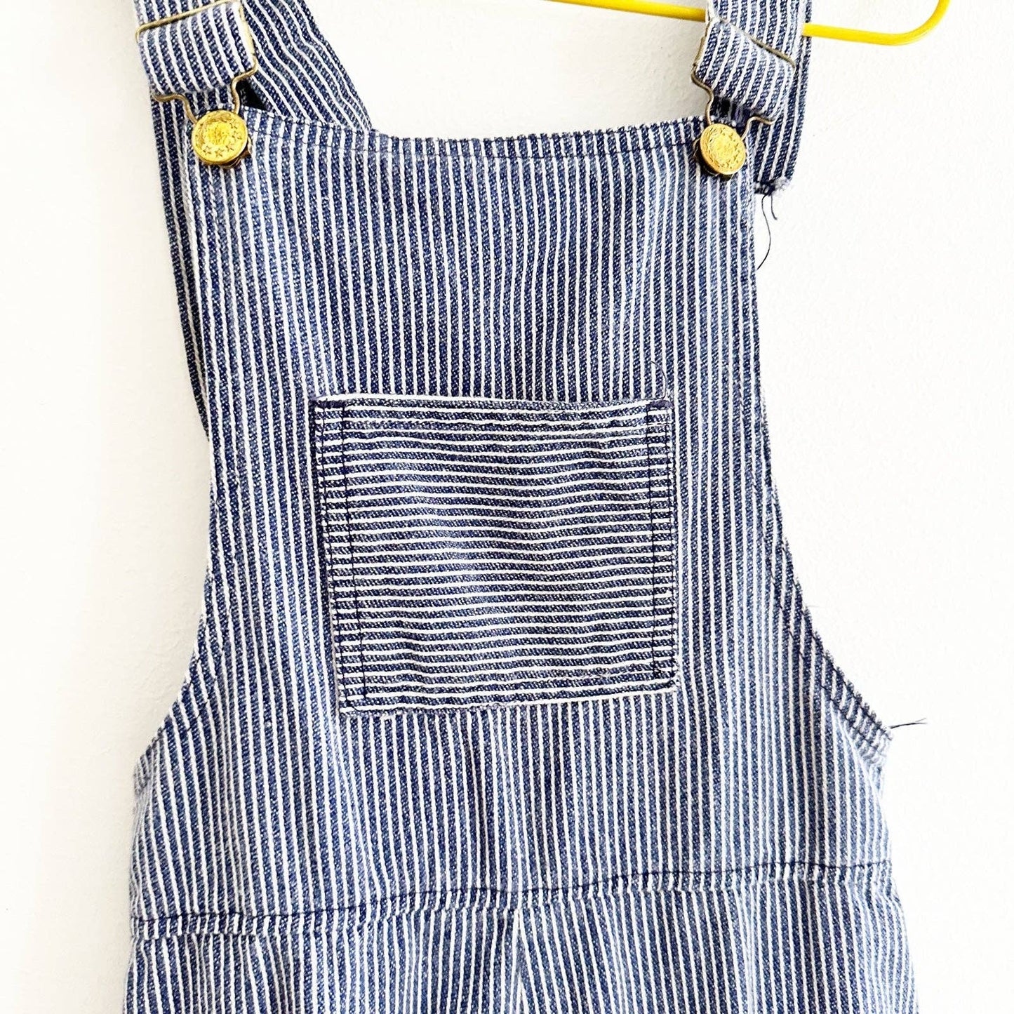 70s Handmade Big Kids Overalls - Yellow Clover Vintage Kids Clothes