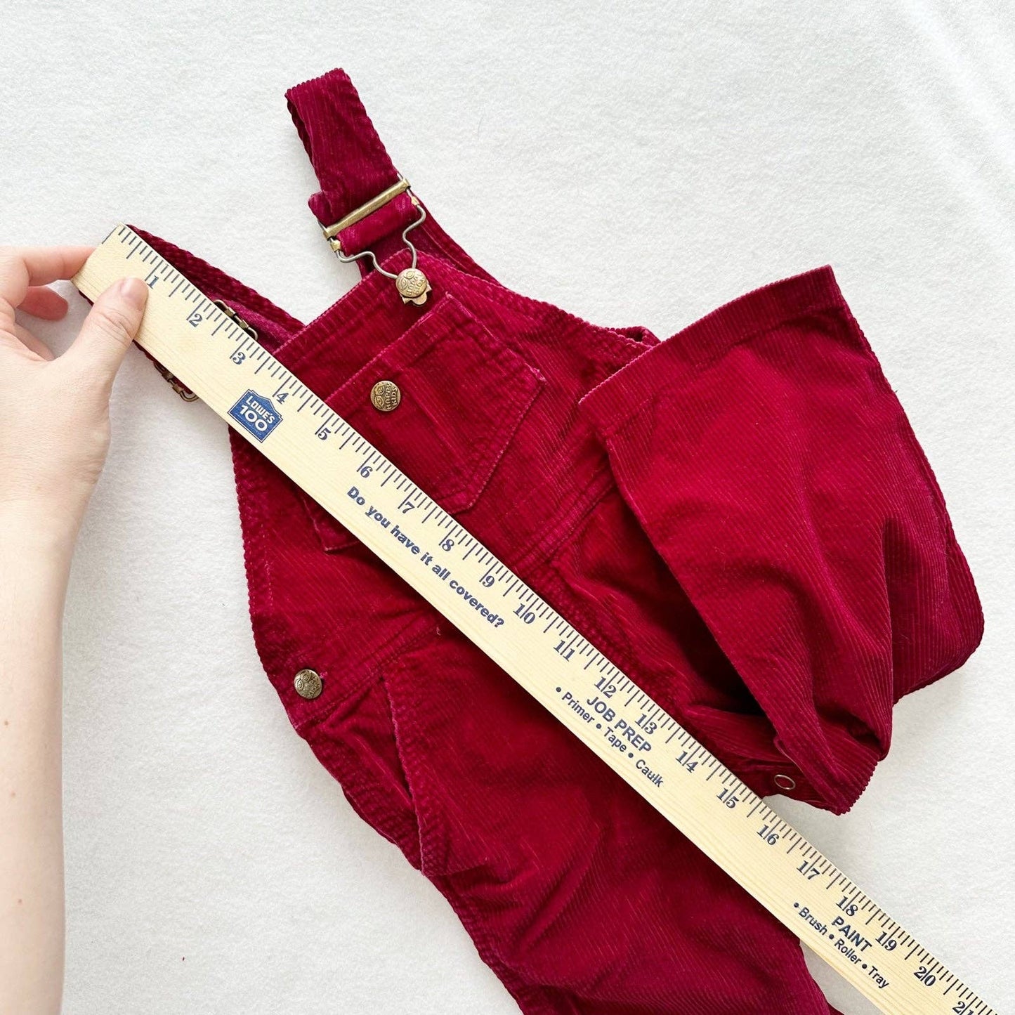 Vintage Happy Kids Cord Overalls: 12m - Yellow Clover Vintage Kids Clothes