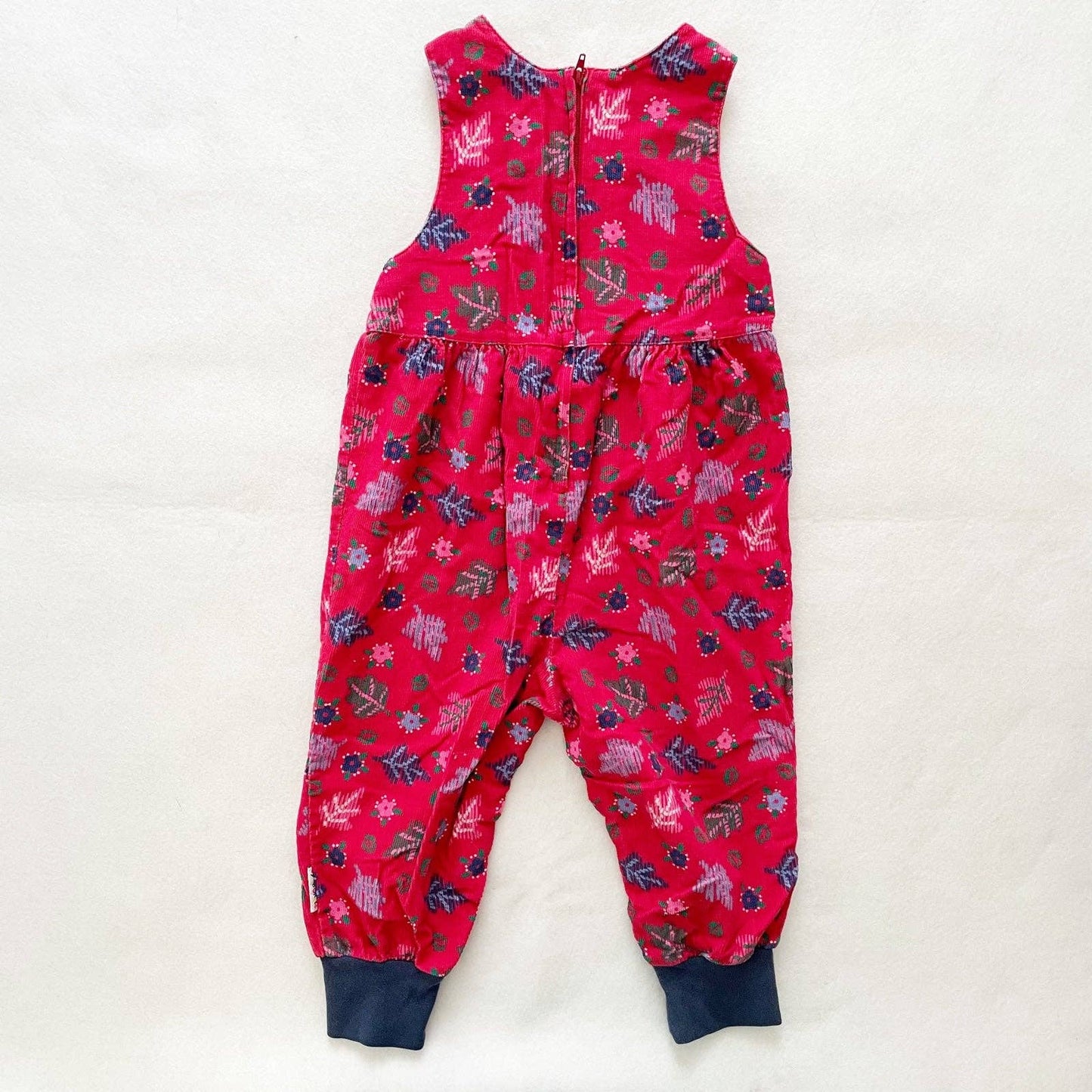 Vintage Gymboree Leaf Print Girls Romper