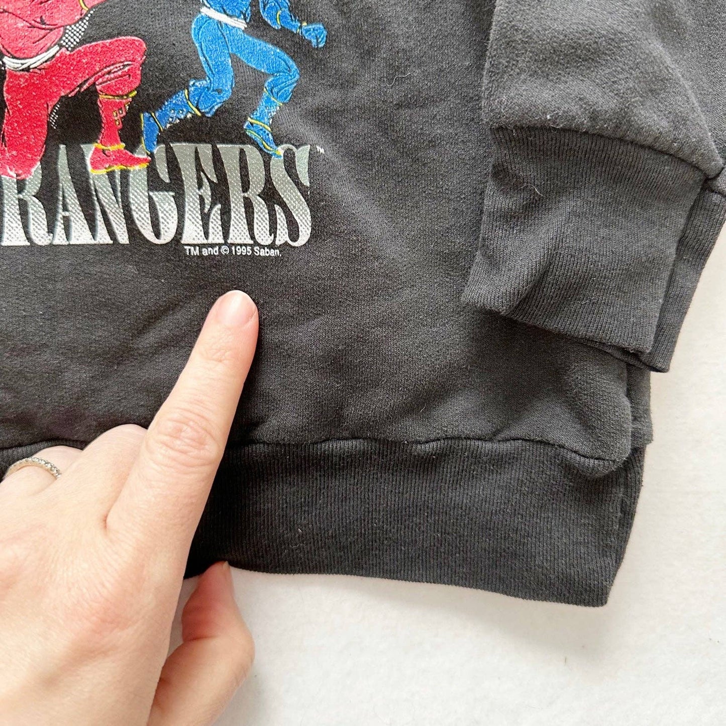 Ninja Rangers Power Rangers Sweatshirt - Yellow Clover Vintage Kids Clothes