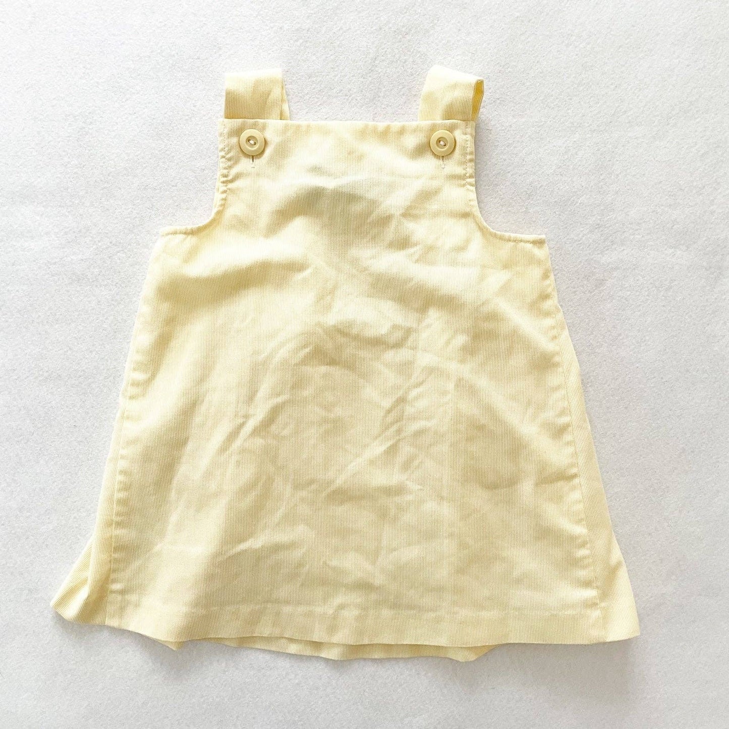 Vintage Alyssa Birds and Heart Appliqué Dress - Yellow Clover Vintage Kids Clothes