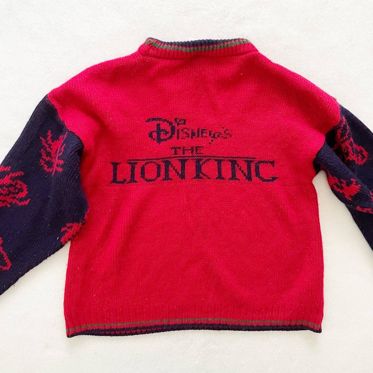 Vintage Disney The Lion King Pumba Sweater - Yellow Clover Vintage Kids Clothes