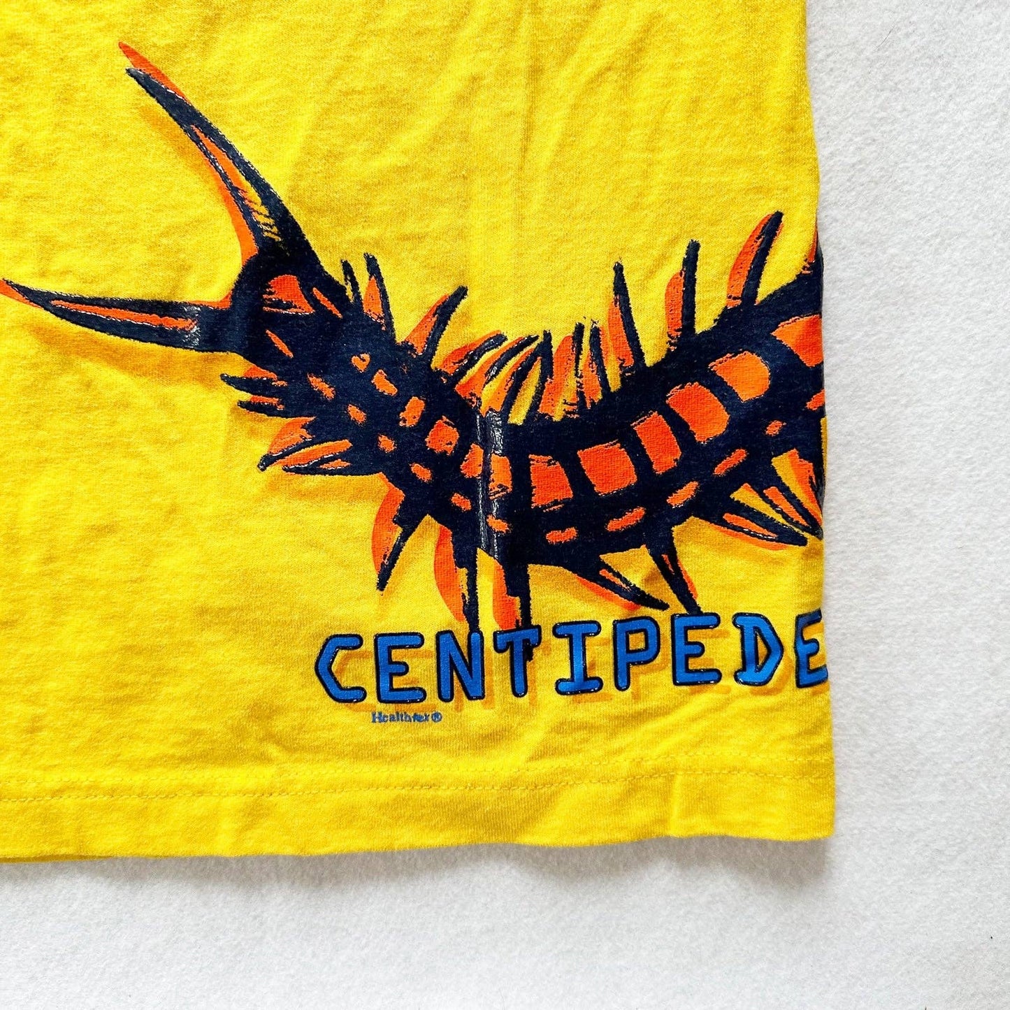 Vintage Healthtex Centipede Graphic Kids Tee - Yellow Clover Vintage Kids Clothes
