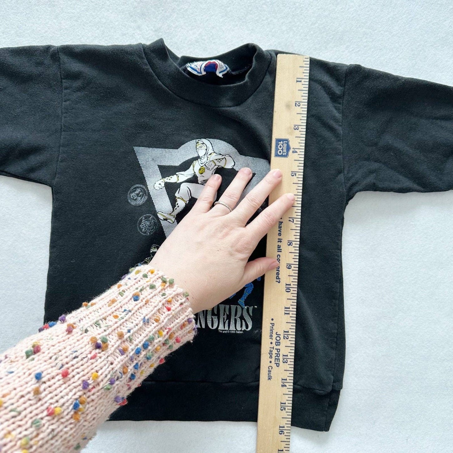 Ninja Rangers Power Rangers Sweatshirt - Yellow Clover Vintage Kids Clothes