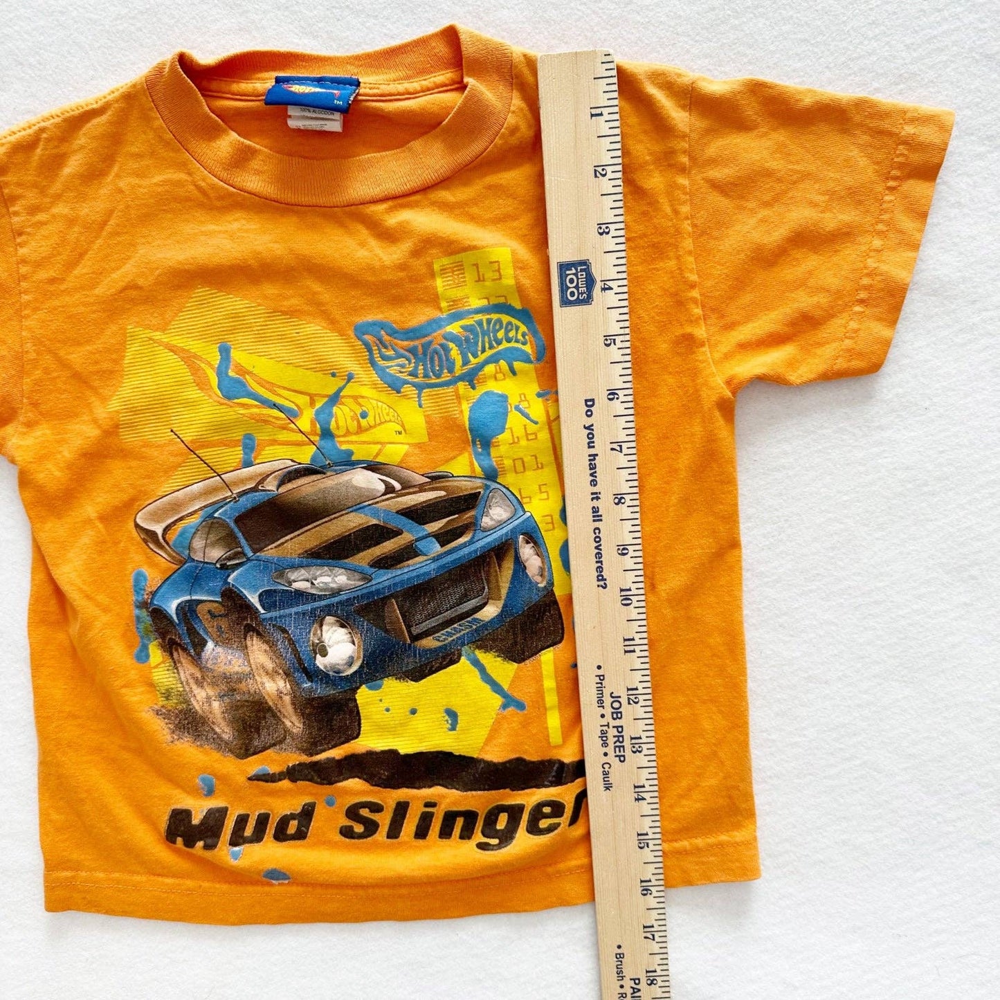 Hot Wheels Mud Slinger Graphic Tee - Yellow Clover Vintage Kids Clothes