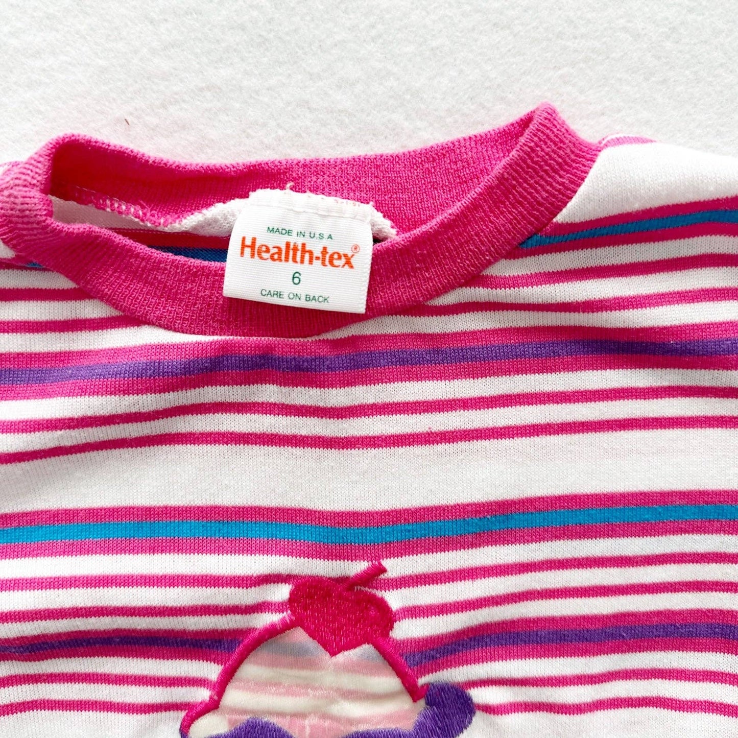 Healthtex Cupcake Striped Top - Yellow Clover Vintage Kids Clothes