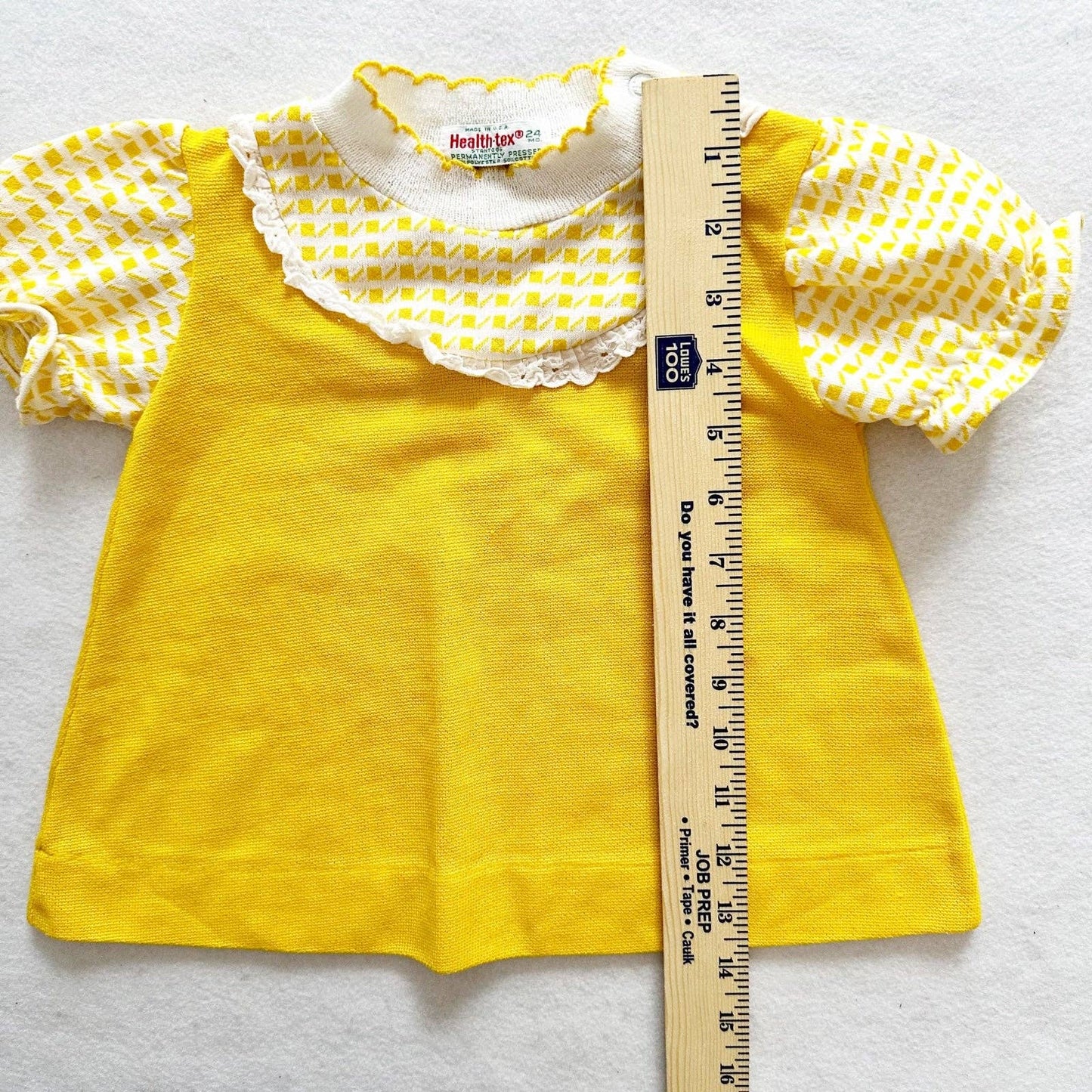 Healthtex Yellow Girls Short Sleeve Swing Top