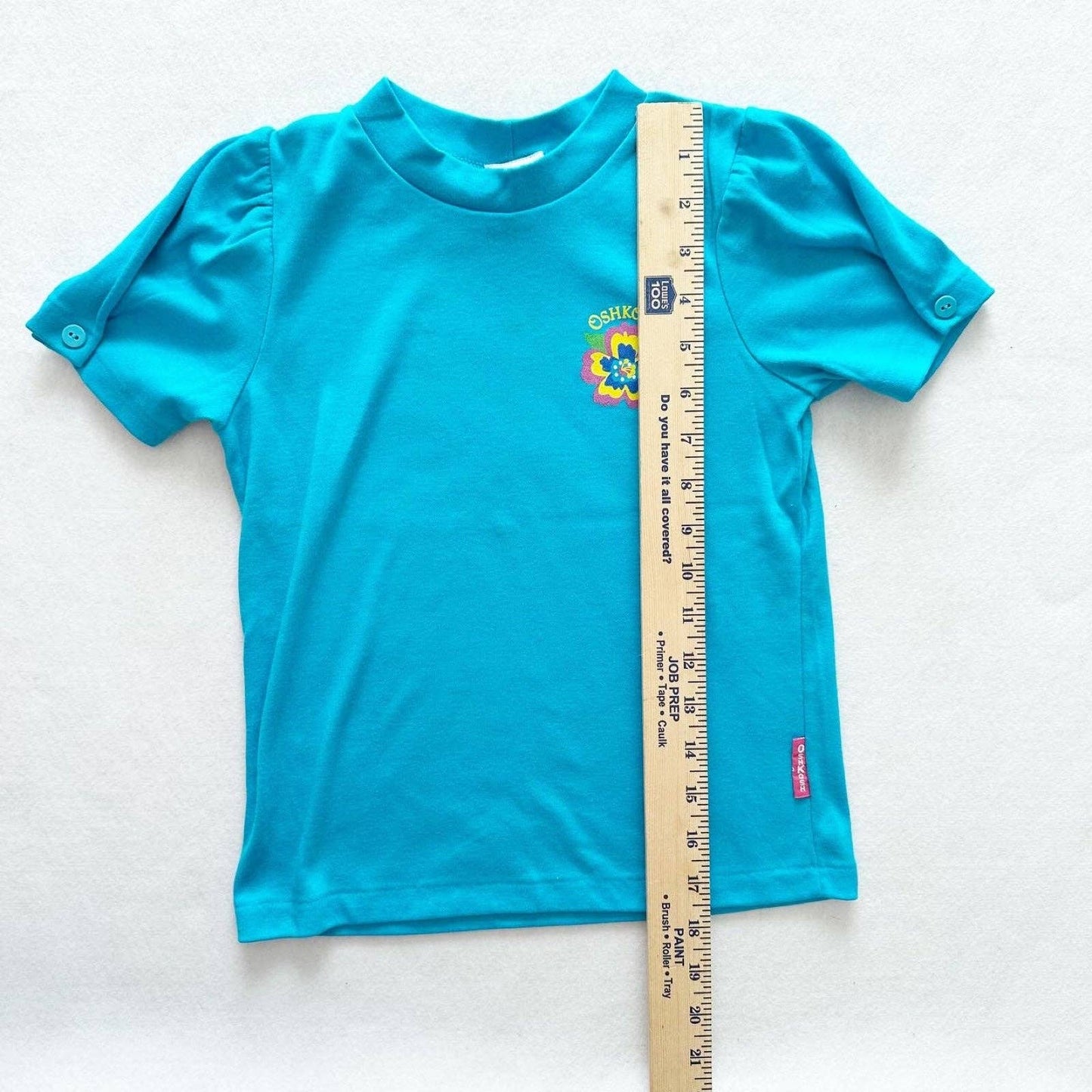 OshKosh Tropical Floral Layer Tee - Yellow Clover Vintage Kids Clothes