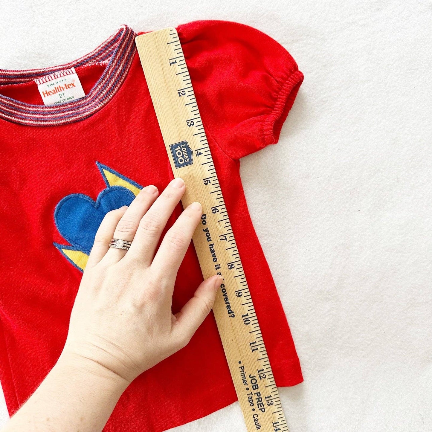 Healthtex Heart Triangles Applique Ringer Tee