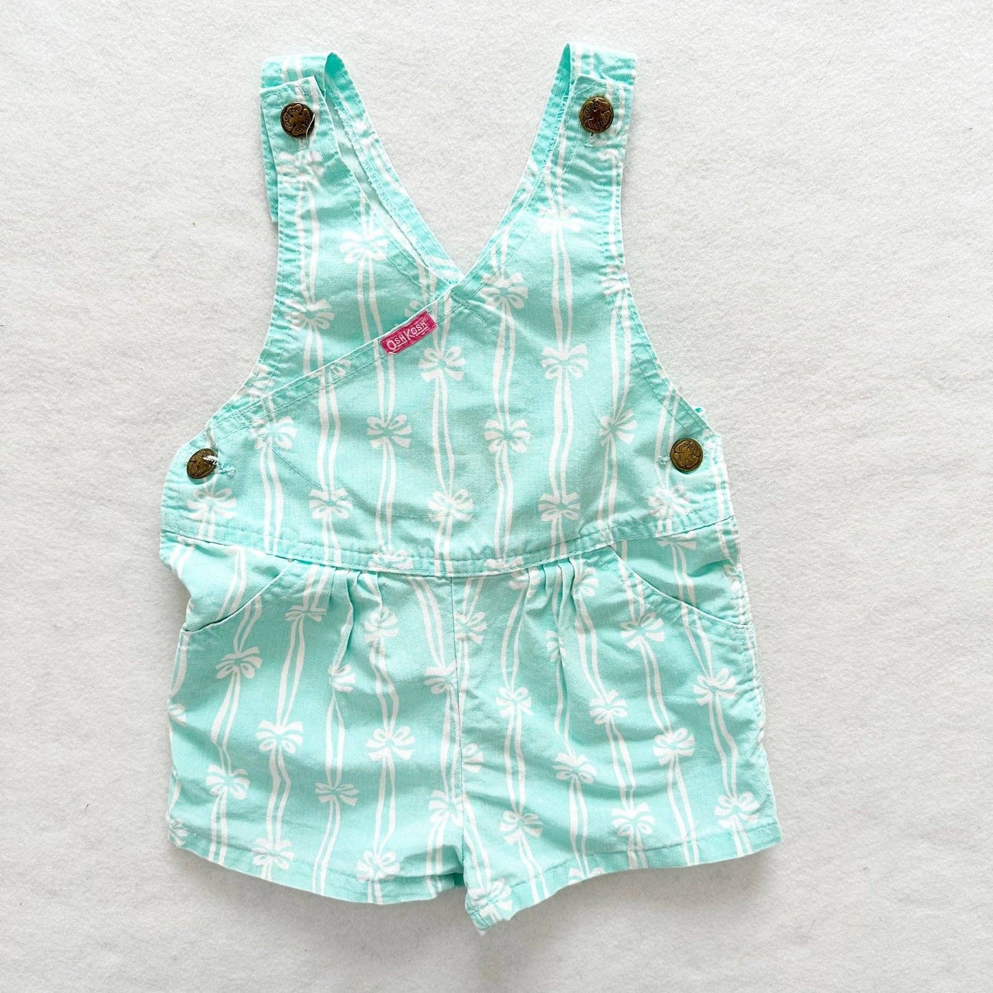 OshKosh Ribbon Bow Crossfront Shortalls