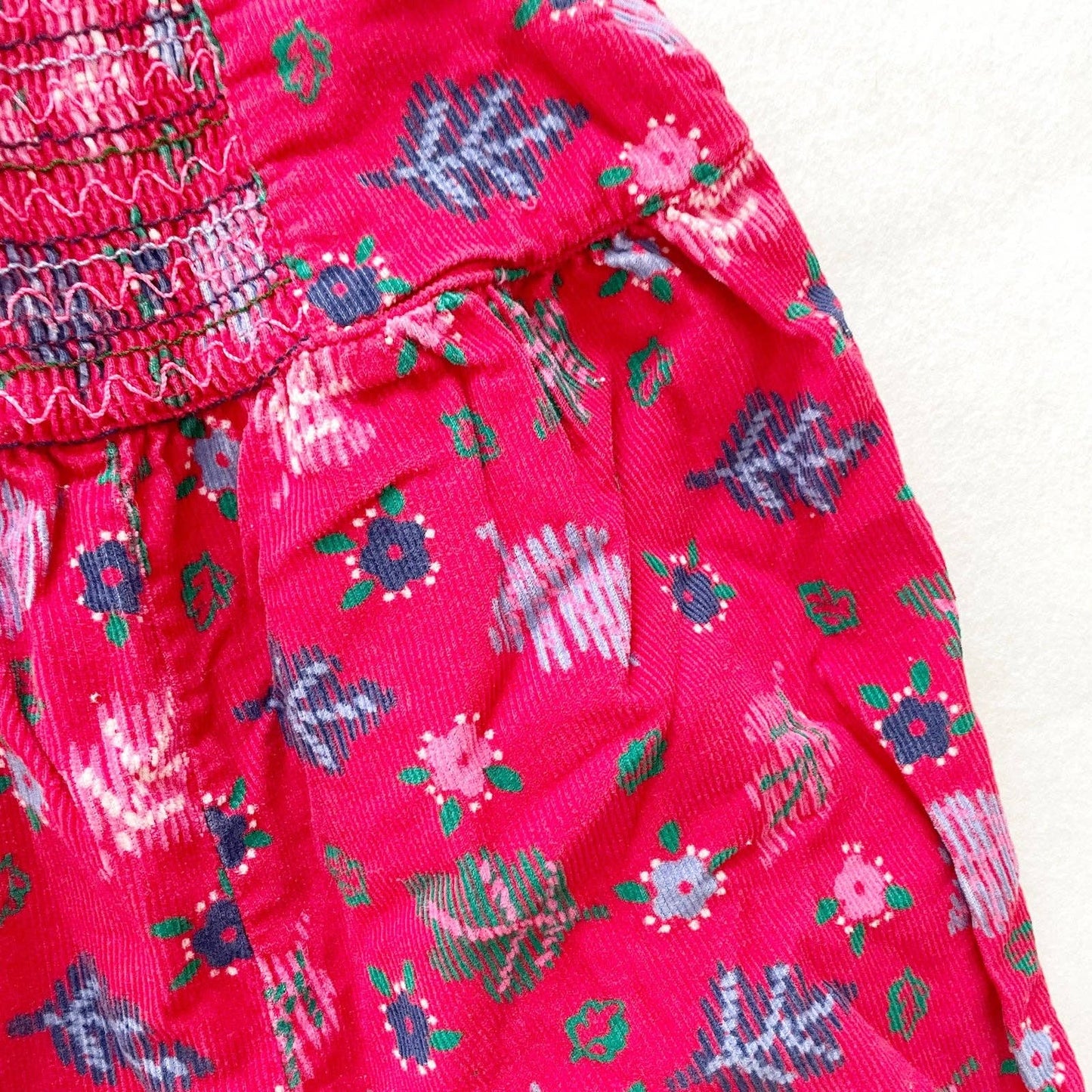 Vintage Gymboree Leaf Print Girls Romper