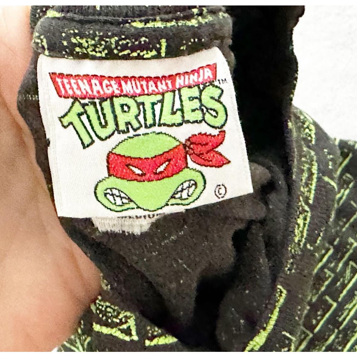 Vintage Teenage Mutant Ninja Turtles AOP Kids Tee: 8y? - Yellow Clover Vintage Kids Clothes