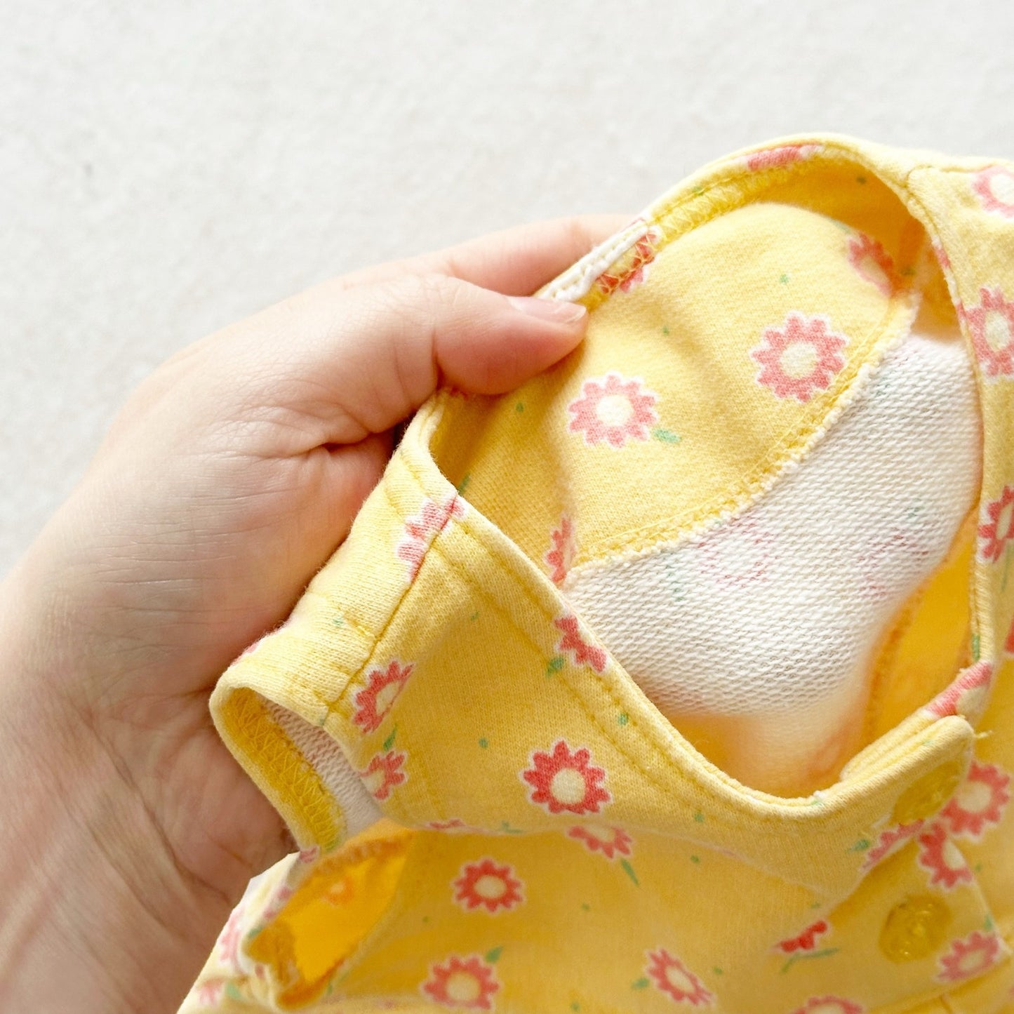 Vintage Baby B’gosh Yellow Flower Print: 9m? - Yellow Clover Vintage Kids Clothes